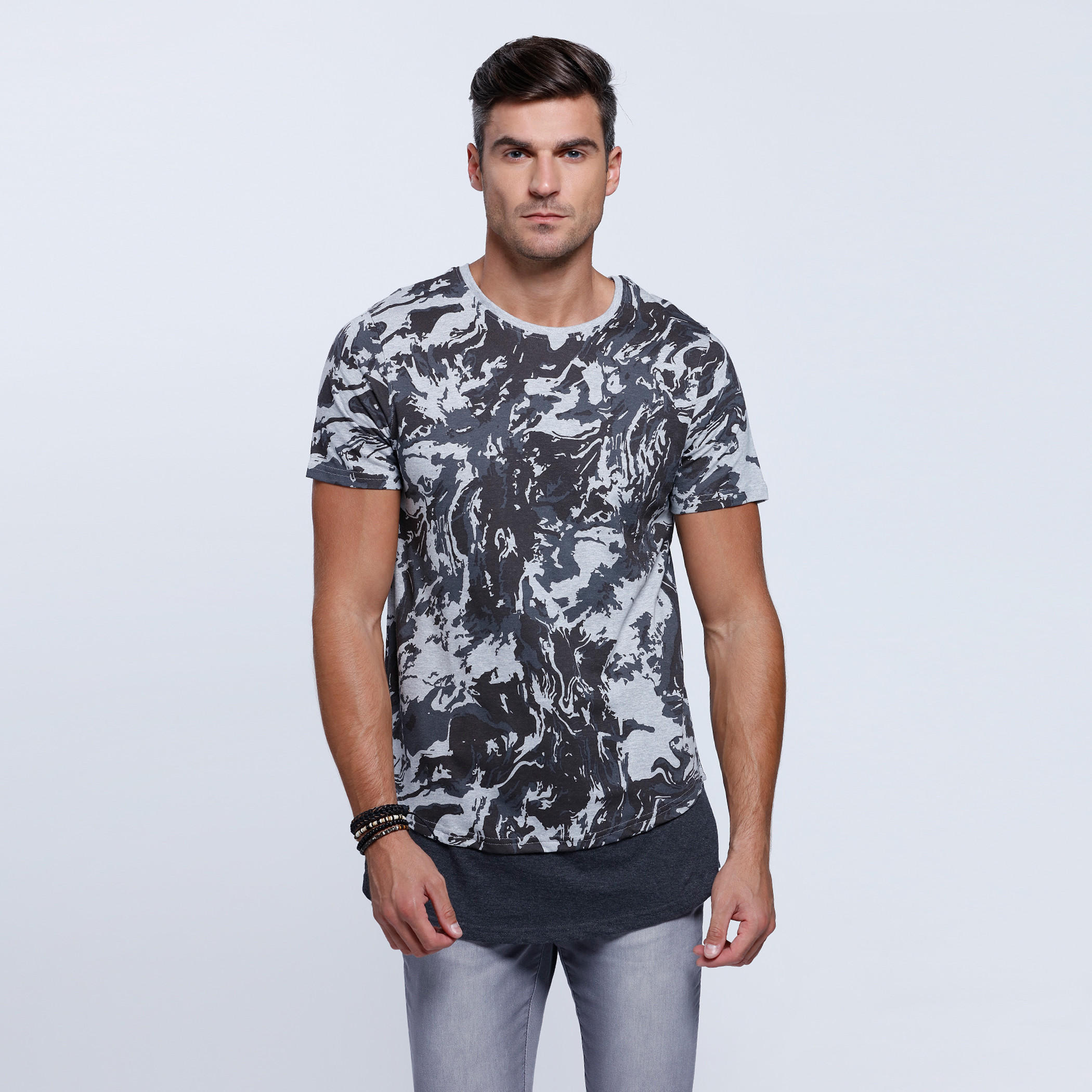 Printed Short Sleeves T-Shirt with Crew Neckline-men-clothing-tshirtsandpolos-tshirts-image-1