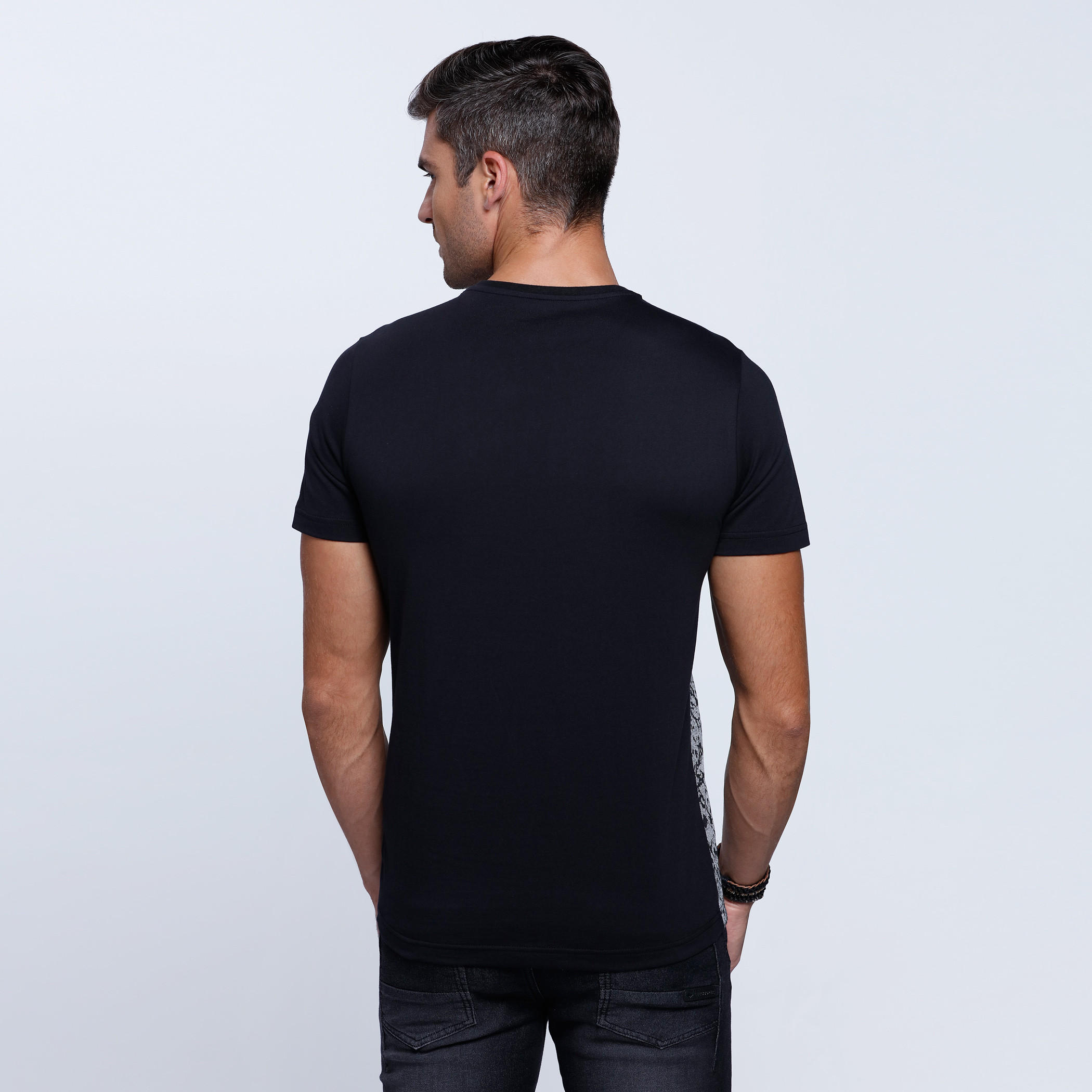 Printed Short Sleeves T-Shirt with Crew Neckline-men-clothing-tshirtsandpolos-tshirts-image-2