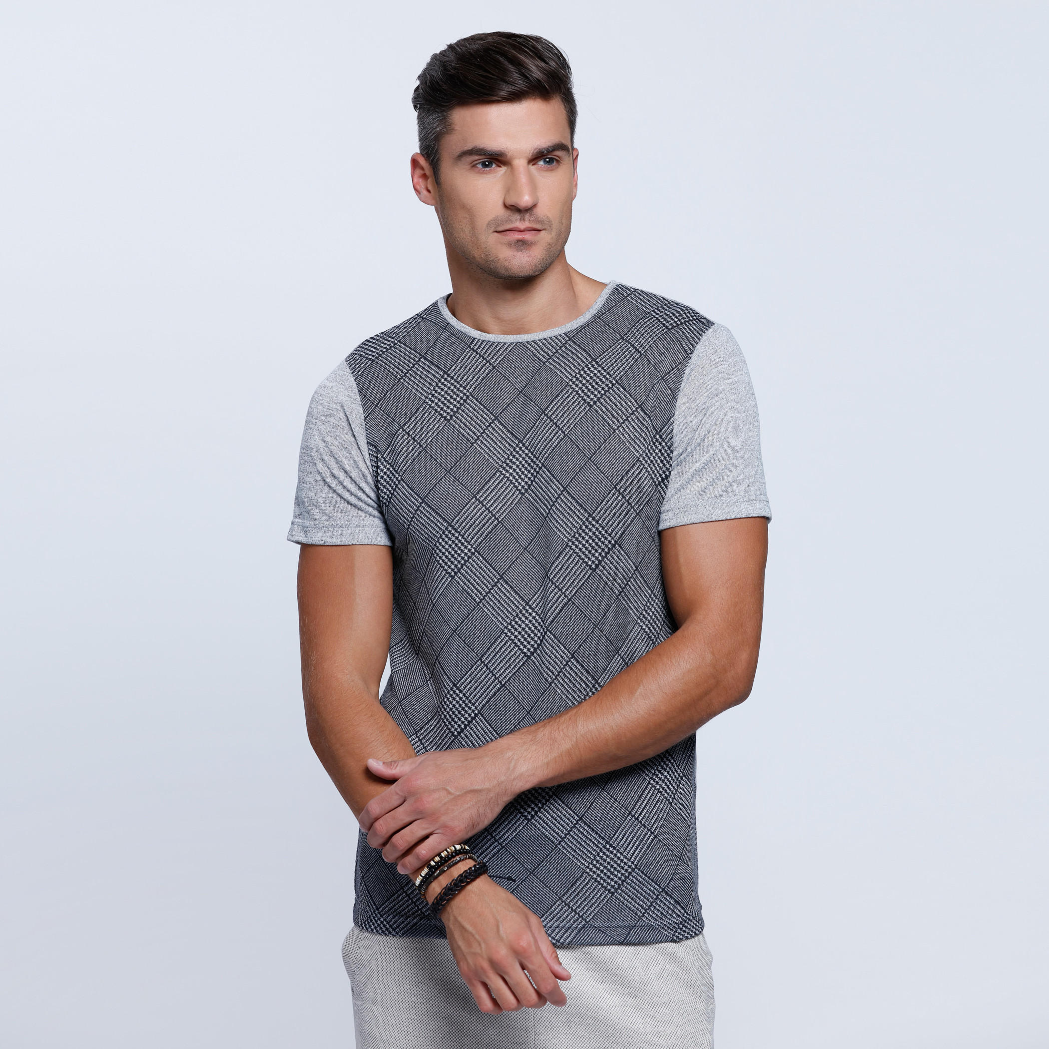 Printed Short Sleeves T-Shirt with Crew Neckline-men-clothing-tshirtsandpolos-tshirts-image-1