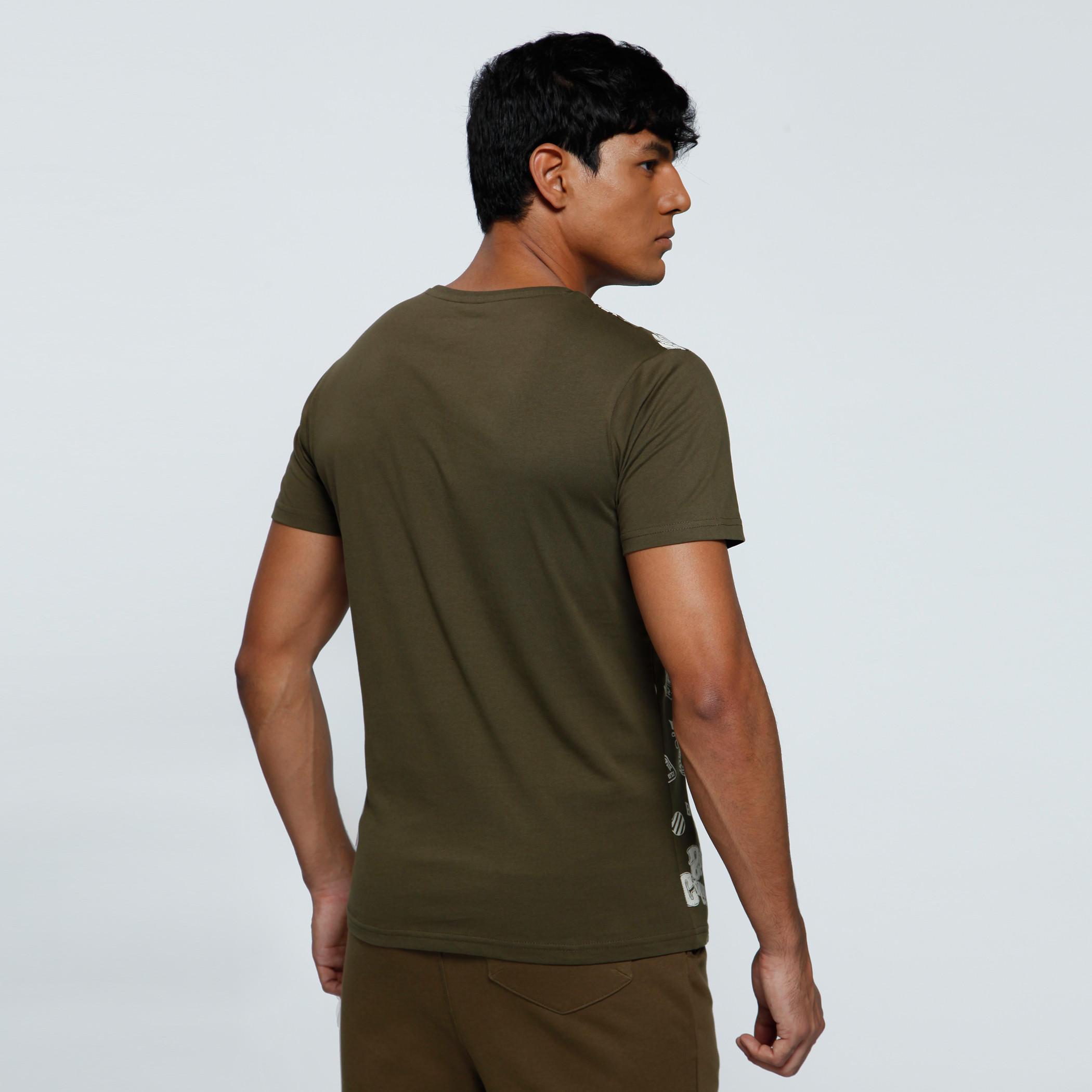 Graphic Print T-Shirt with Crew Neck and Short Sleeves-men-clothing-tshirtsandpolos-tshirts-image-2