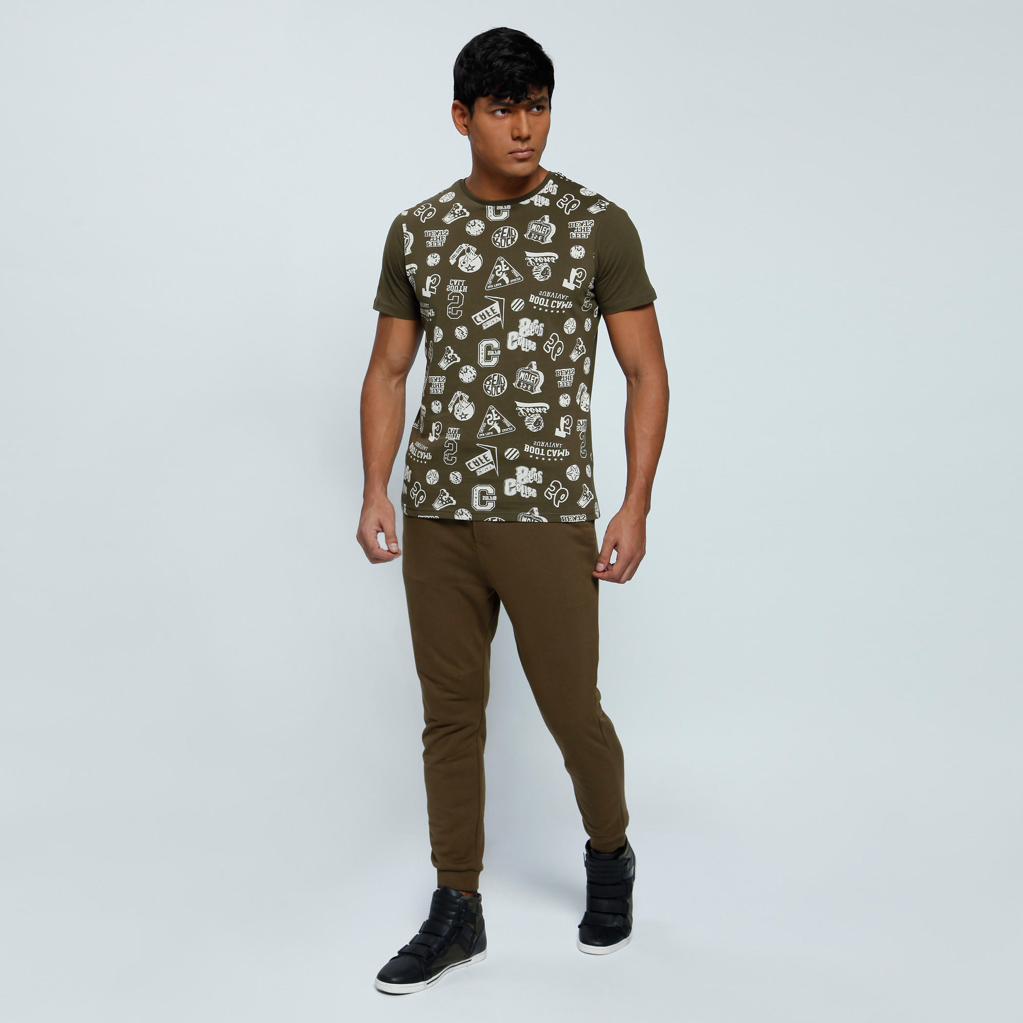 Graphic Print T-Shirt with Crew Neck and Short Sleeves-men-clothing-tshirtsandpolos-tshirts-image-5