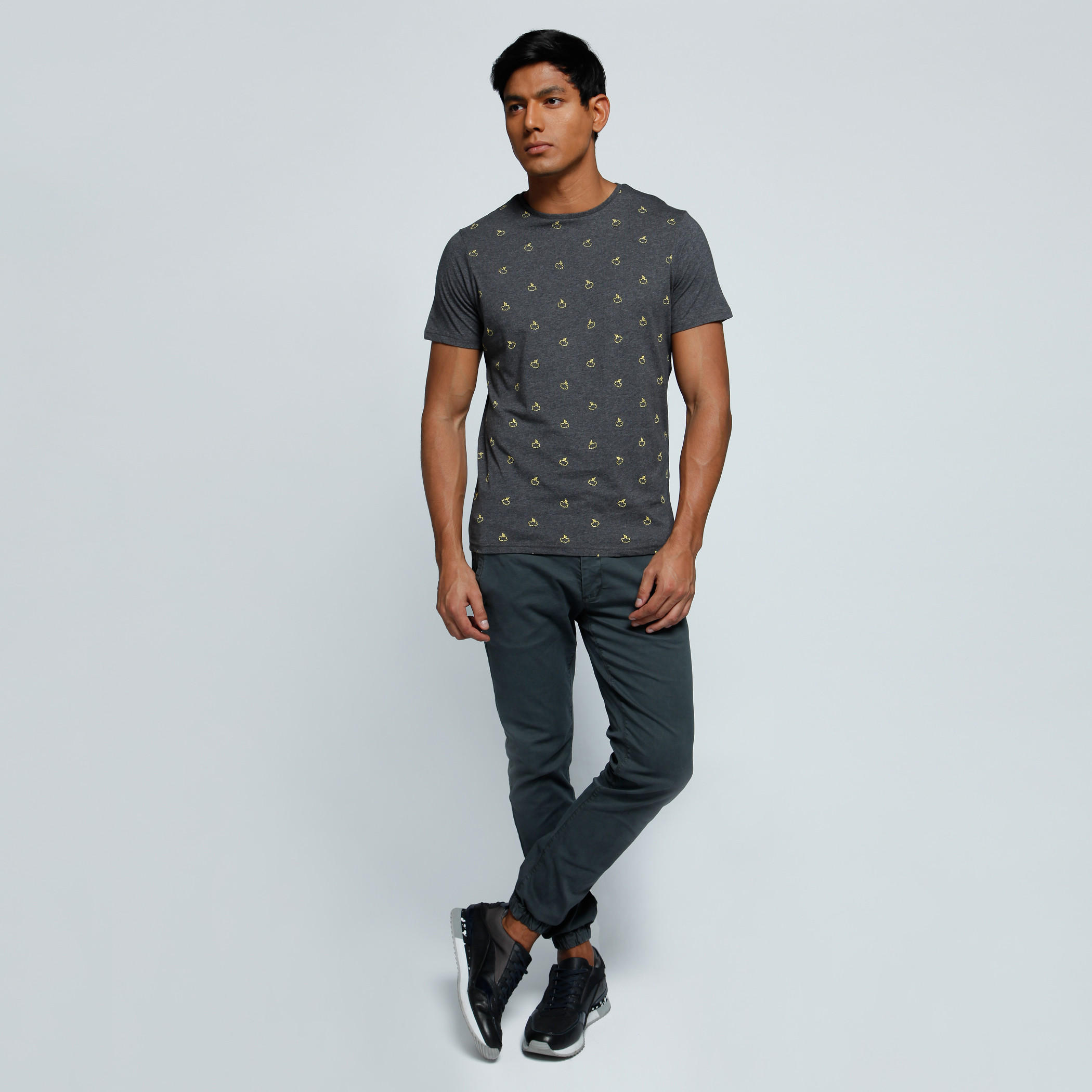 Graphic Print T-Shirt with Crew Neck and Short Sleeves-men-clothing-tshirtsandpolos-tshirts-image-5