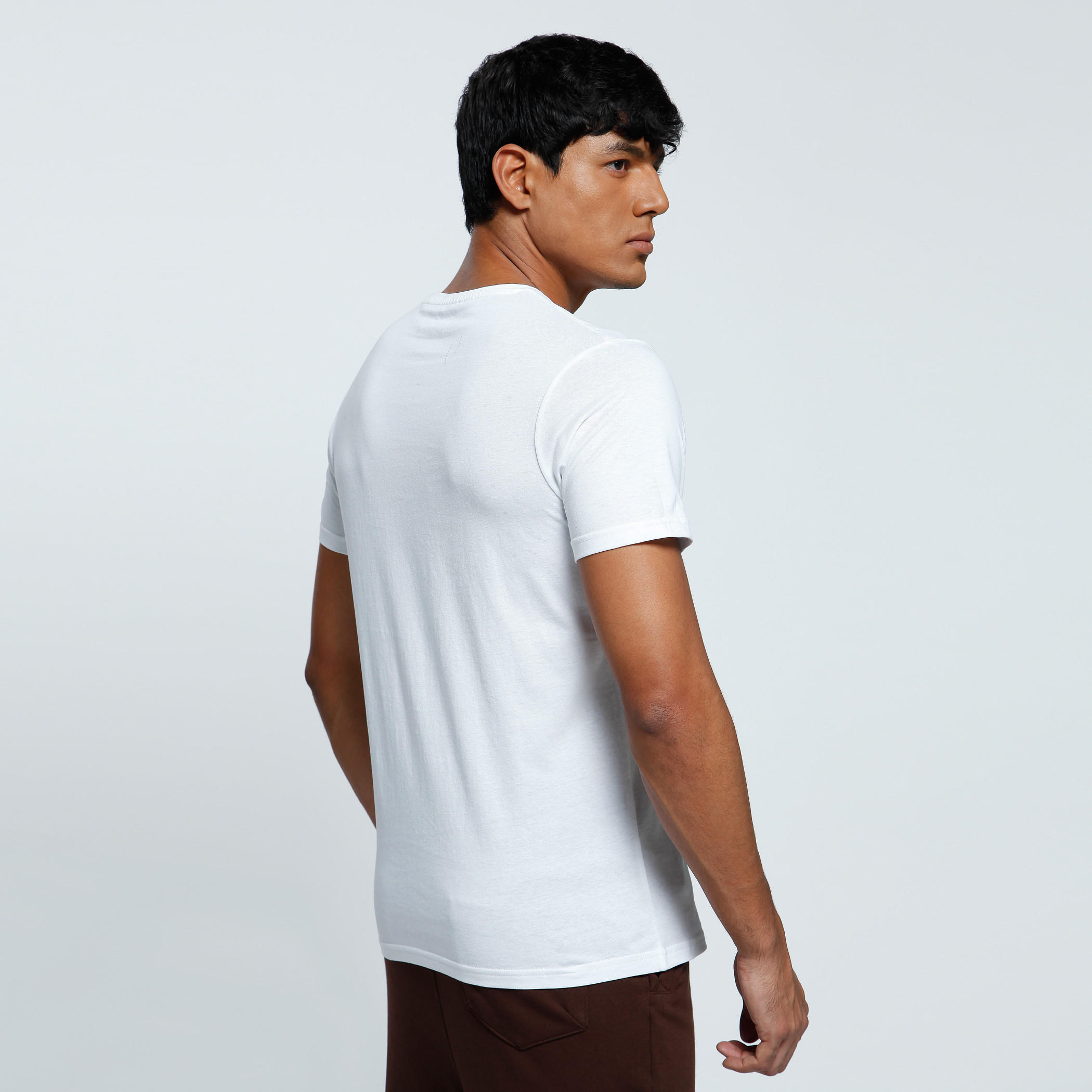 Graphic Print T-Shirt with Crew Neck and Short Sleeves-men-clothing-tshirtsandpolos-tshirts-image-2
