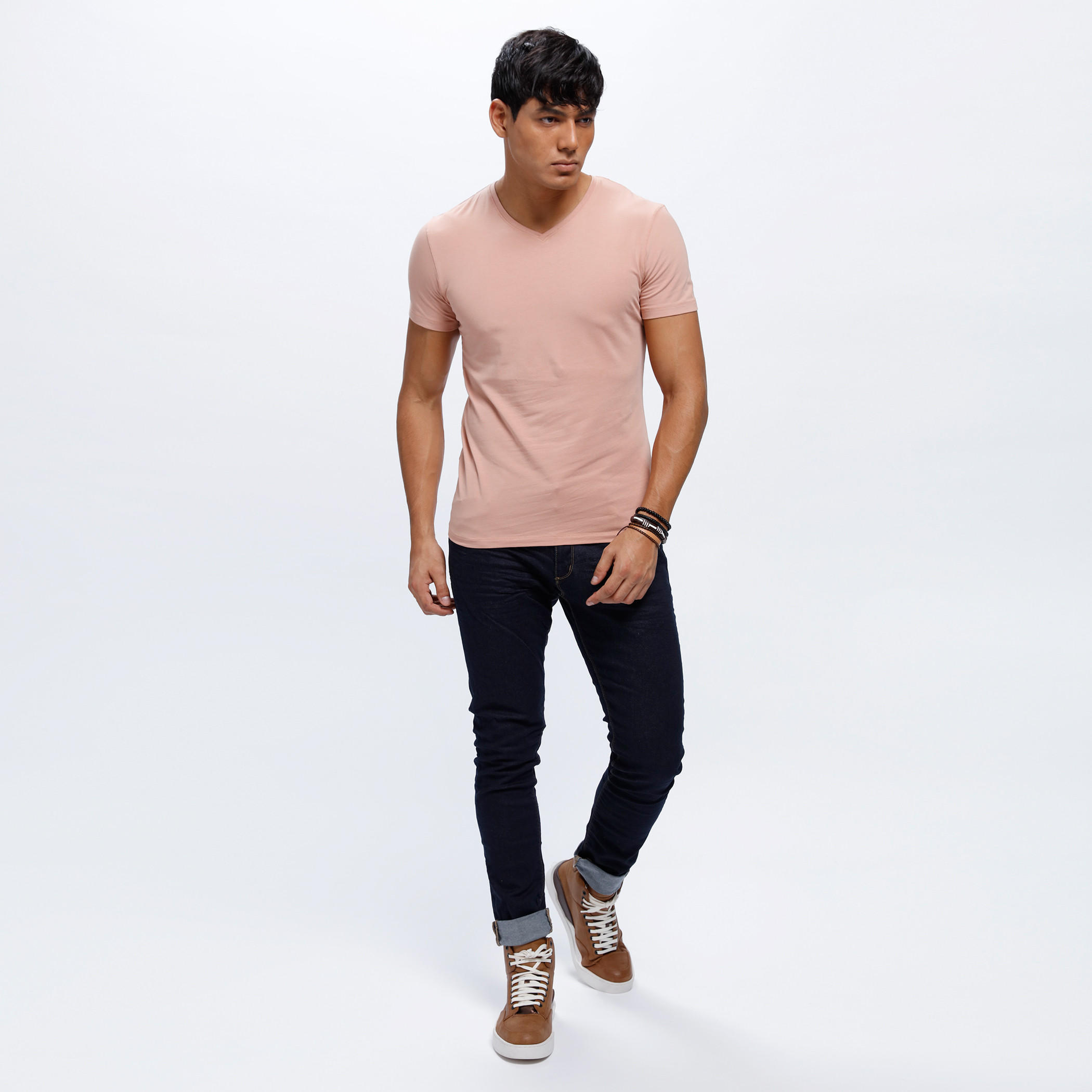 V-Neck T-Shirt with Short Sleeves-men-clothing-tshirtsandpolos-tshirts-image-5