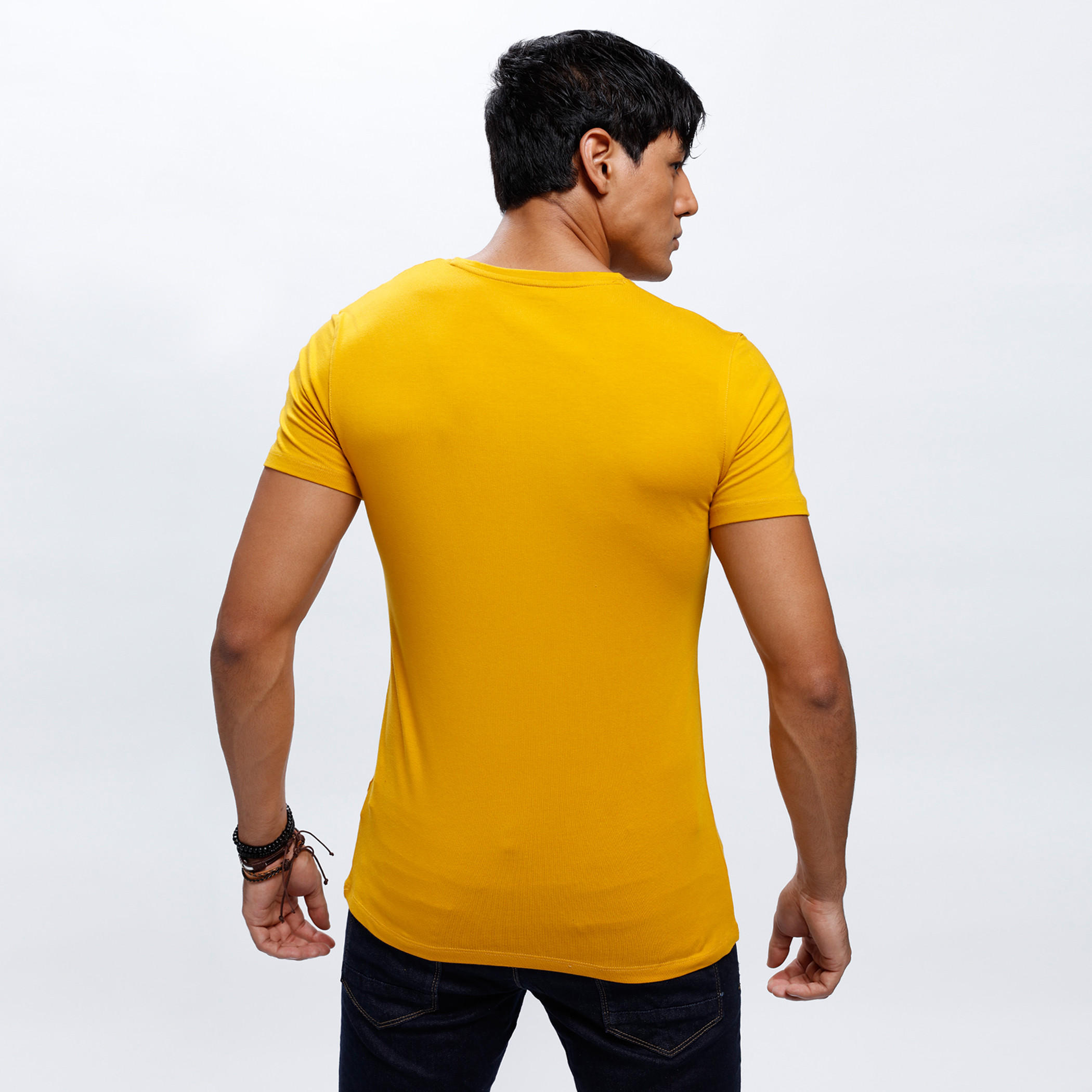 V-Neck T-Shirt with Short Sleeves-men-clothing-tshirtsandpolos-tshirts-image-2