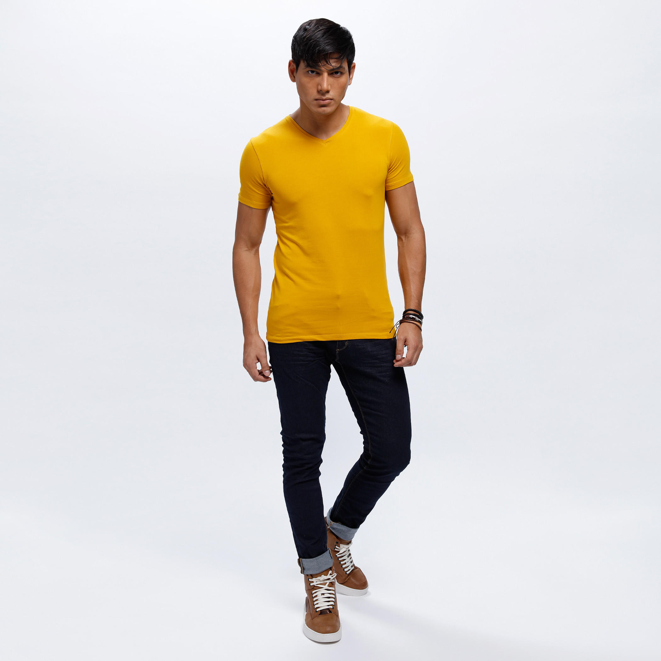 V-Neck T-Shirt with Short Sleeves-men-clothing-tshirtsandpolos-tshirts-image-5