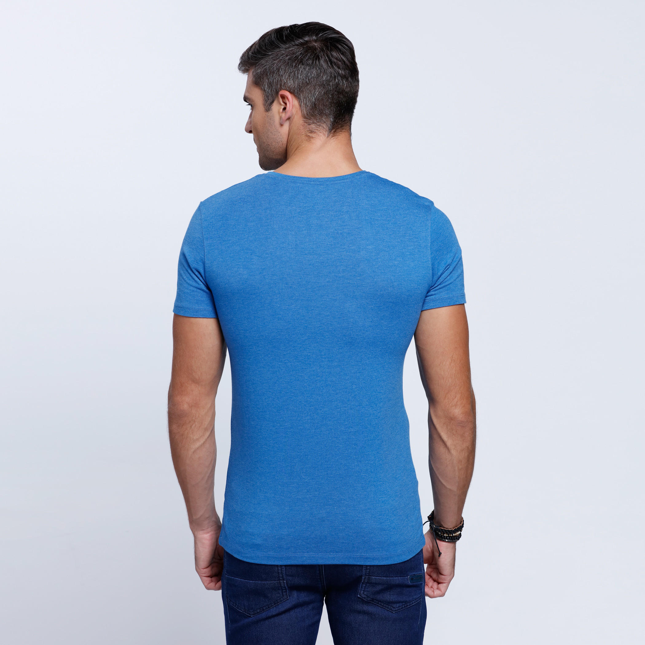 Short Sleeves T-Shirt with V-Neckline-men-clothing-tshirtsandpolos-tshirts-image-2