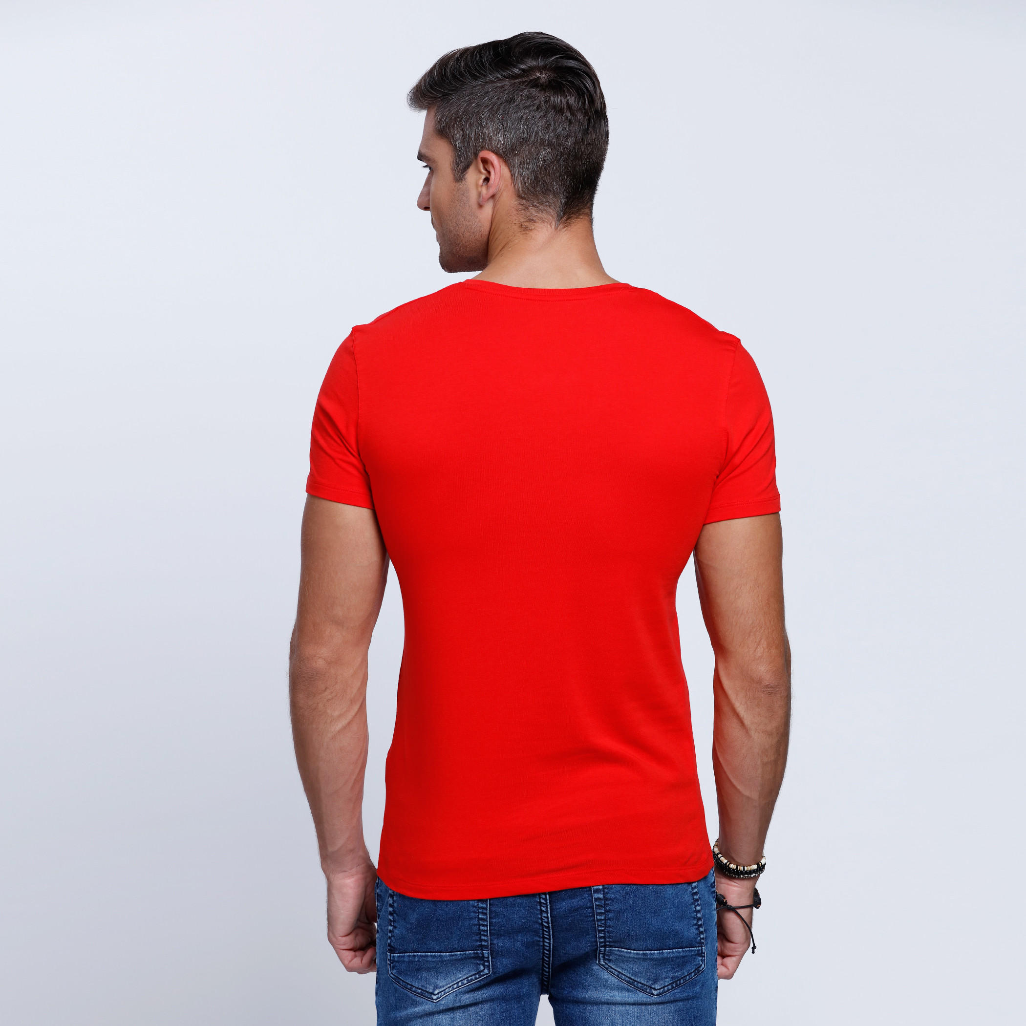 Short Sleeves T-Shirt with V-Neckline-men-clothing-tshirtsandpolos-tshirts-image-7