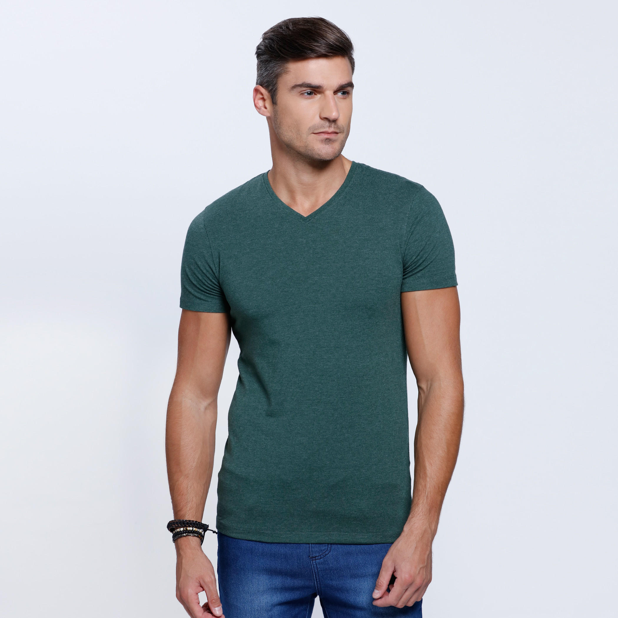 Short Sleeves T-Shirt with V-Neckline-men-clothing-tshirtsandpolos-tshirts-image-11