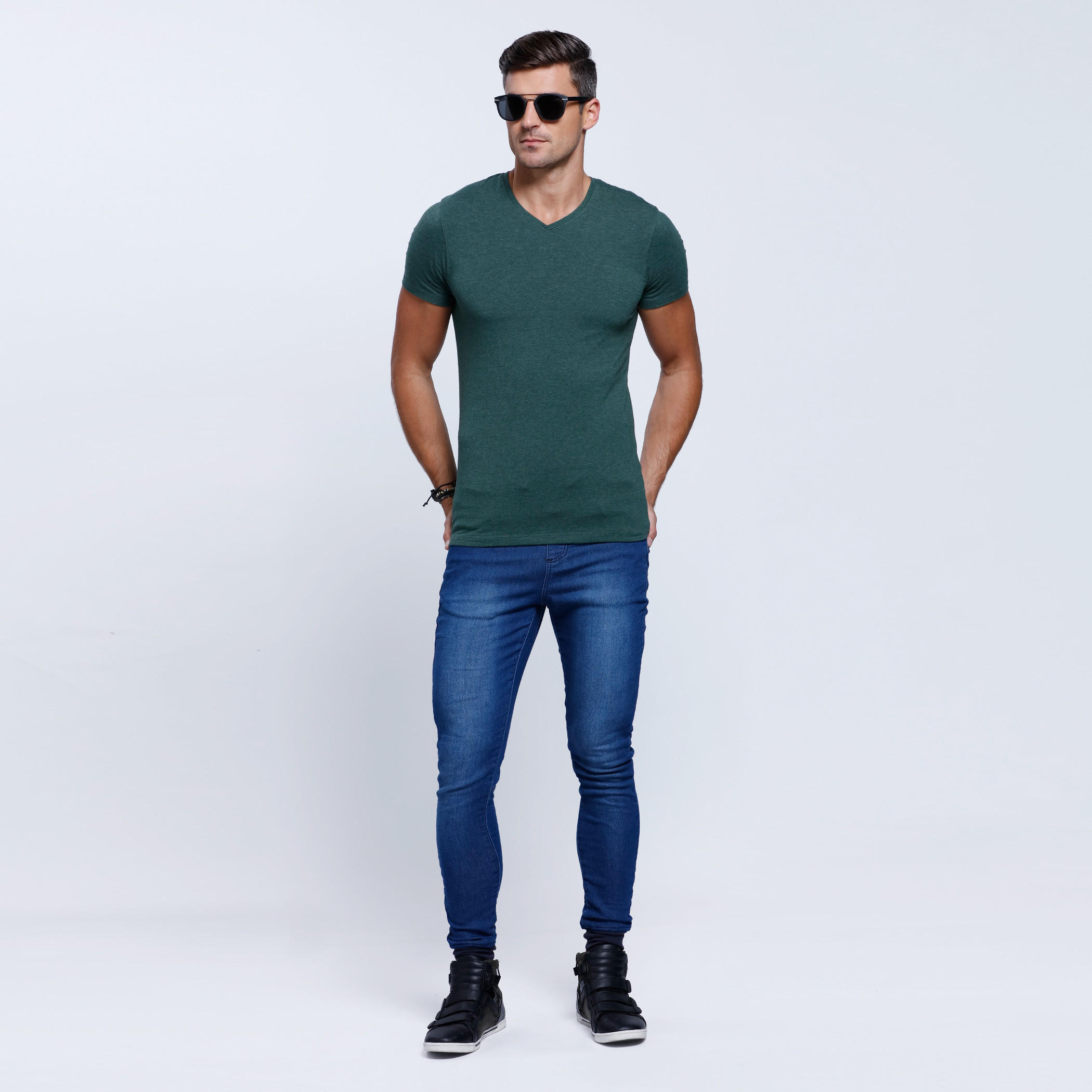 Short Sleeves T-Shirt with V-Neckline-men-clothing-tshirtsandpolos-tshirts-image-15
