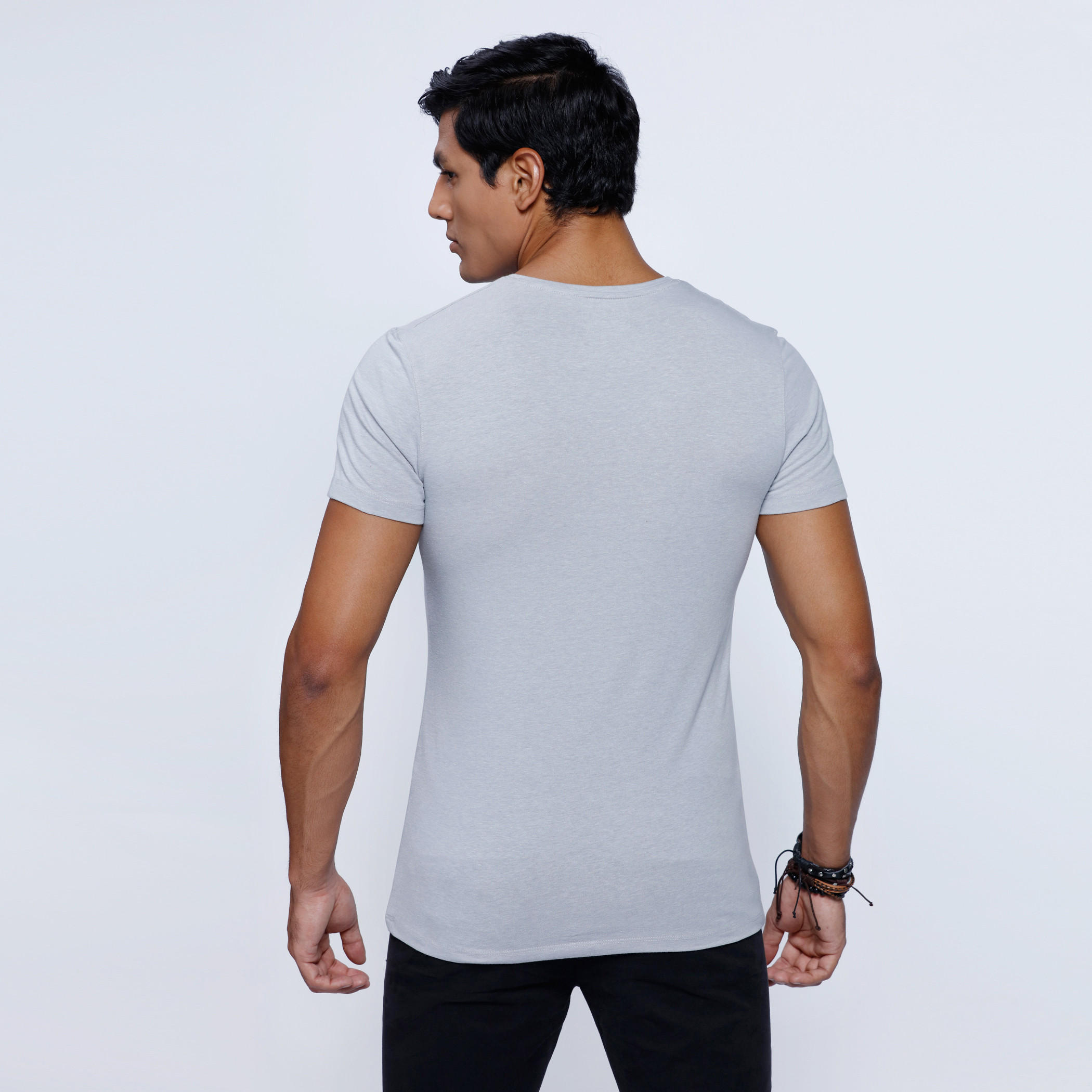 V-Neck T-Shirt with Short Sleeves-men-clothing-tshirtsandpolos-tshirts-image-2