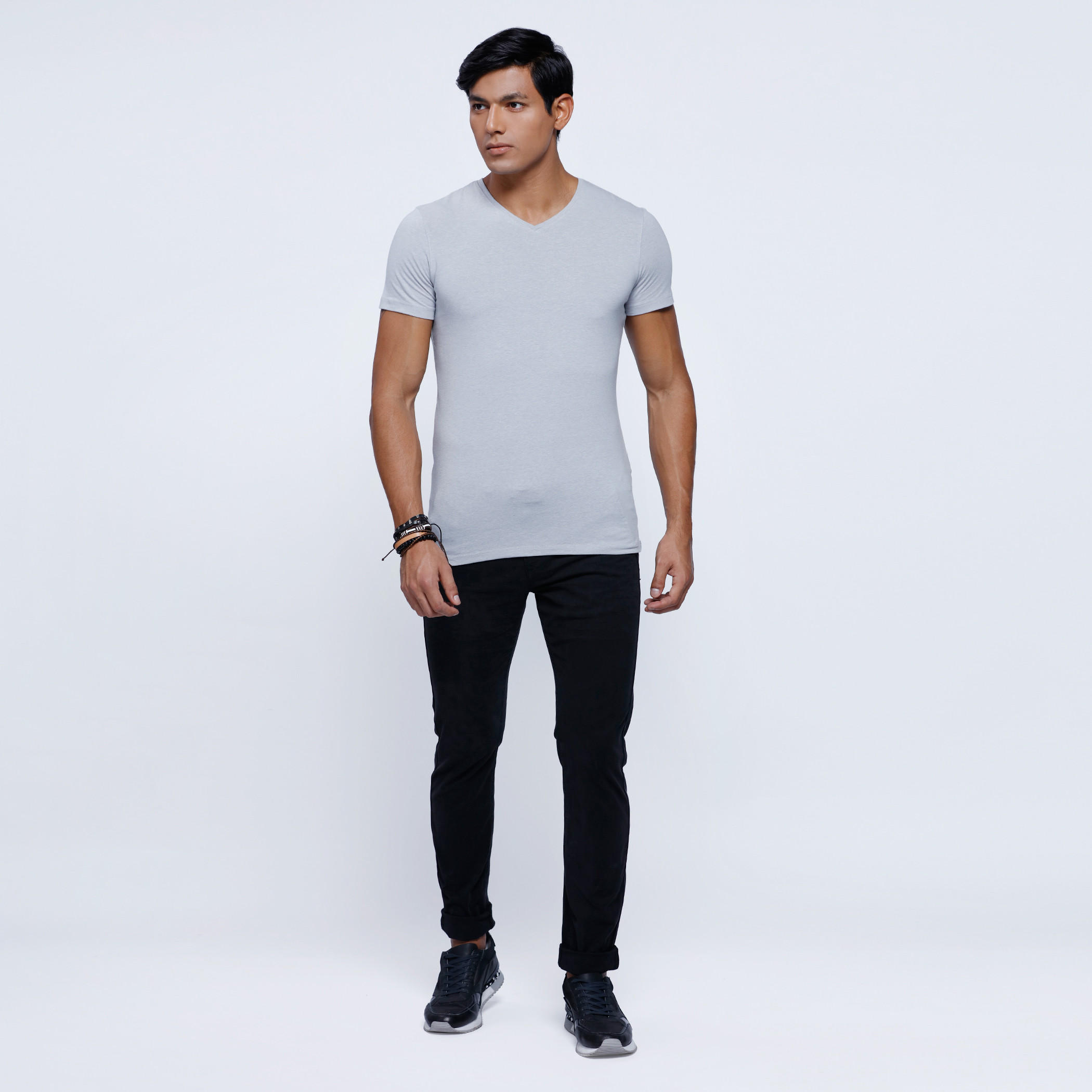 V-Neck T-Shirt with Short Sleeves-men-clothing-tshirtsandpolos-tshirts-image-5