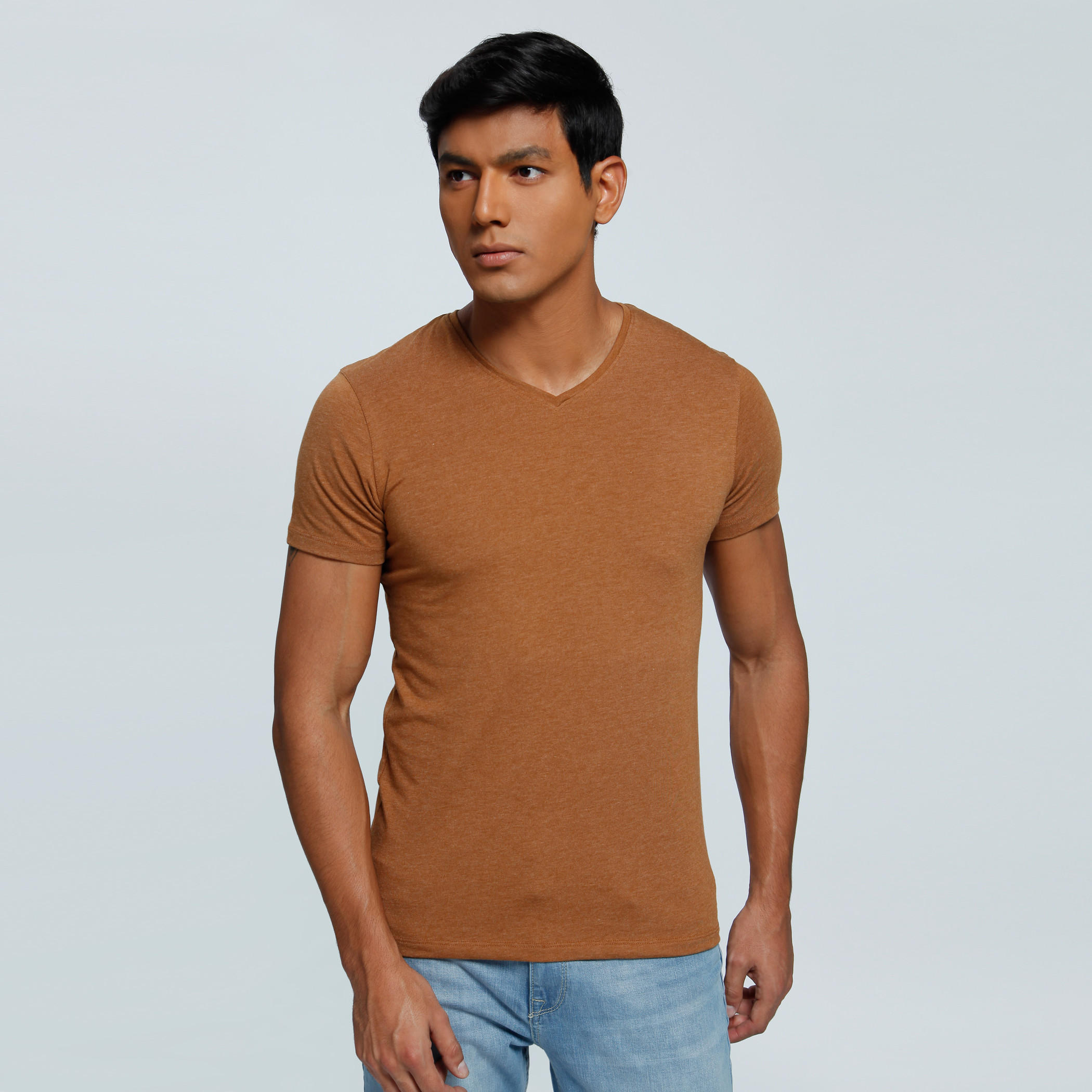 V-Neck T-Shirt with Short Sleeves-men-clothing-tshirtsandpolos-tshirts-image-5