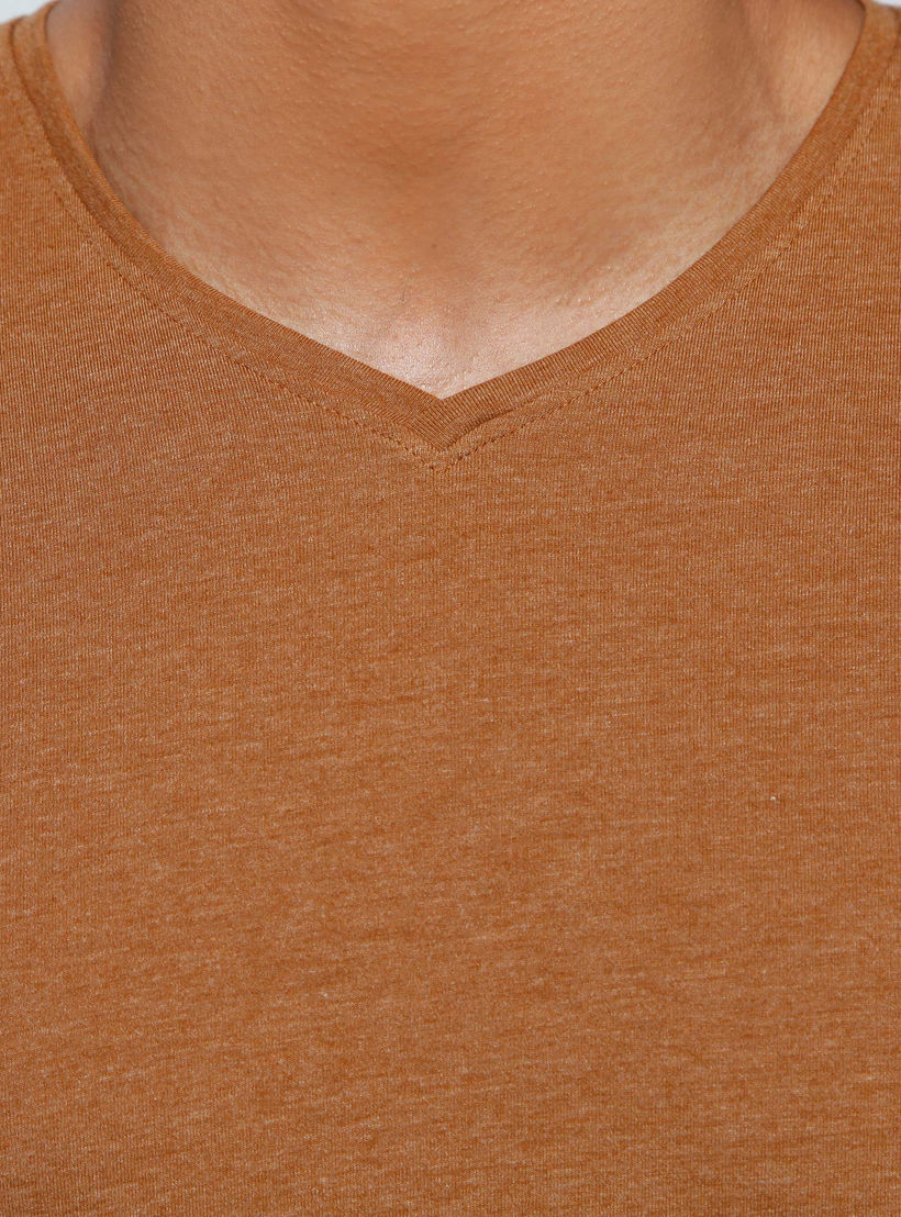 V-Neck T-Shirt with Short Sleeves-men-clothing-tshirtsandpolos-tshirts-image-2