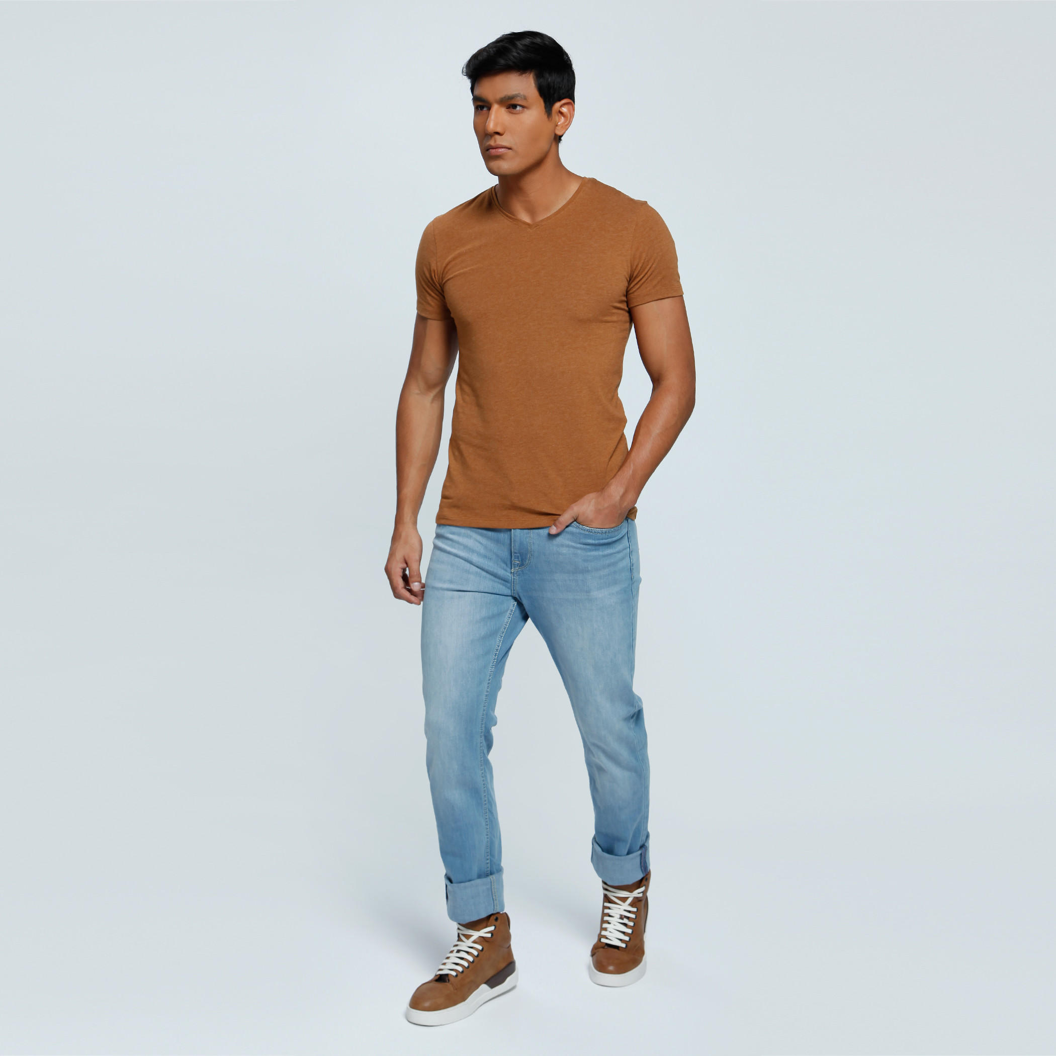 V-Neck T-Shirt with Short Sleeves-men-clothing-tshirtsandpolos-tshirts-image-5