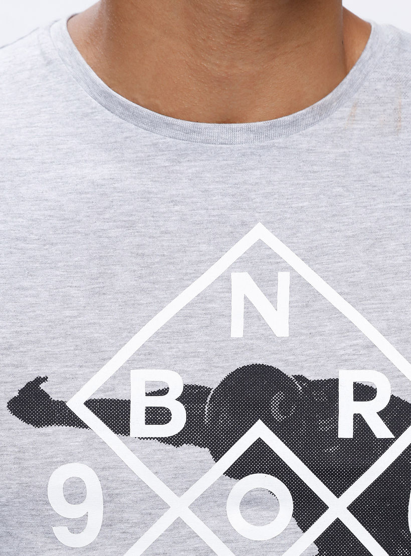 Printed T-Shirt with Crew Neck and Short Sleeves-men-clothing-tshirtsandpolos-tshirts-image-4