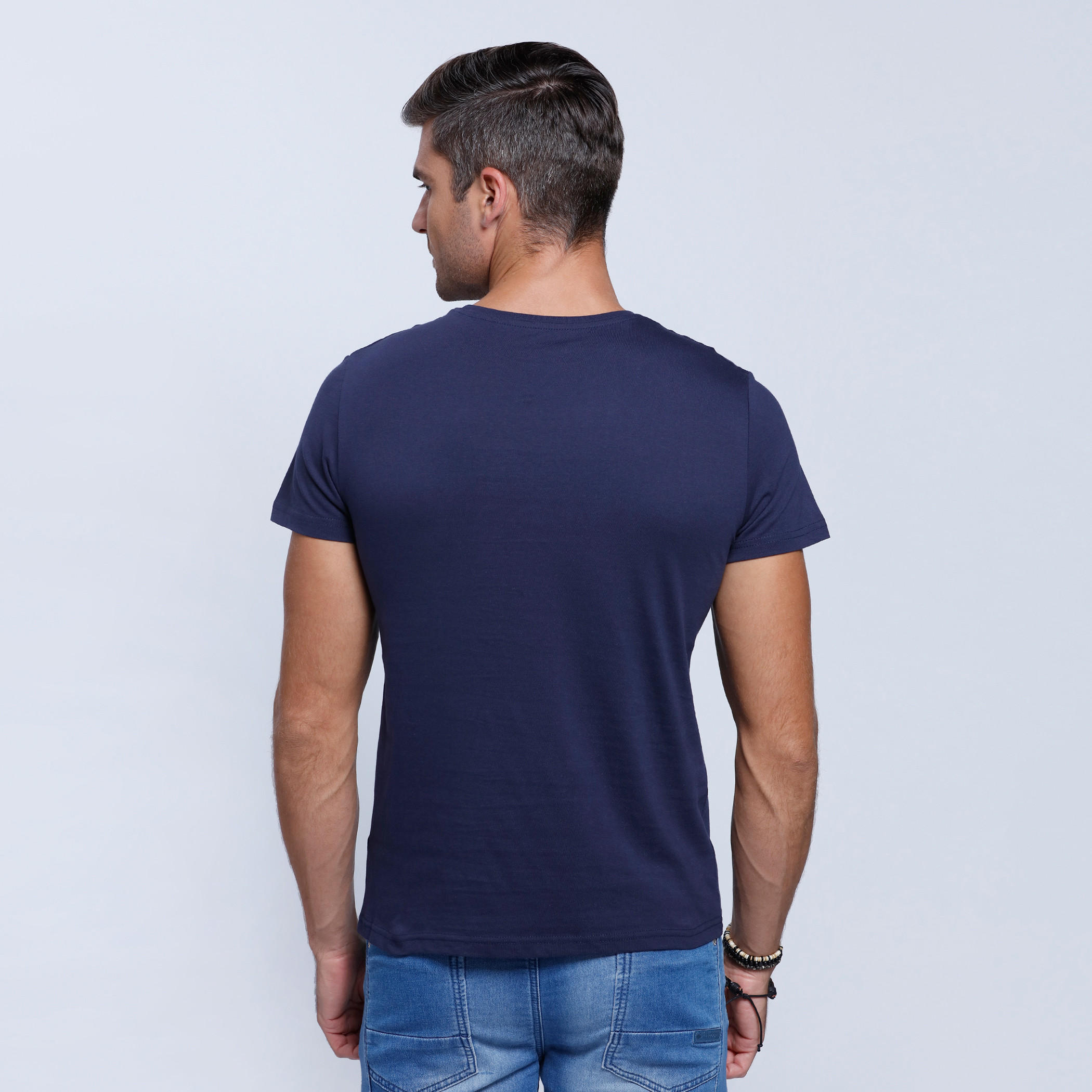 Printed Short Sleeves T-Shirt with Round Neckline-men-clothing-tshirtsandpolos-tshirts-image-2