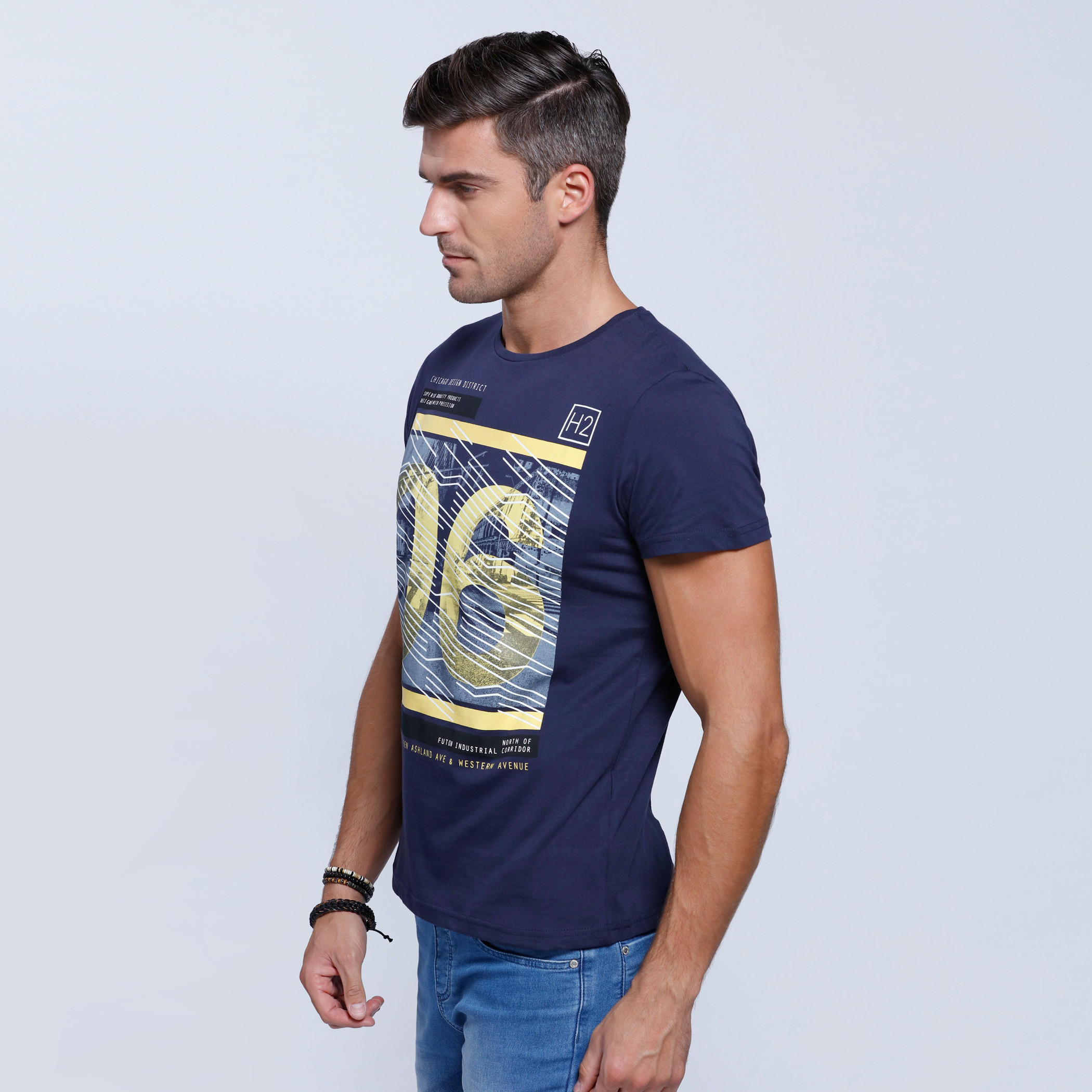 Printed Short Sleeves T-Shirt with Round Neckline-men-clothing-tshirtsandpolos-tshirts-image-3