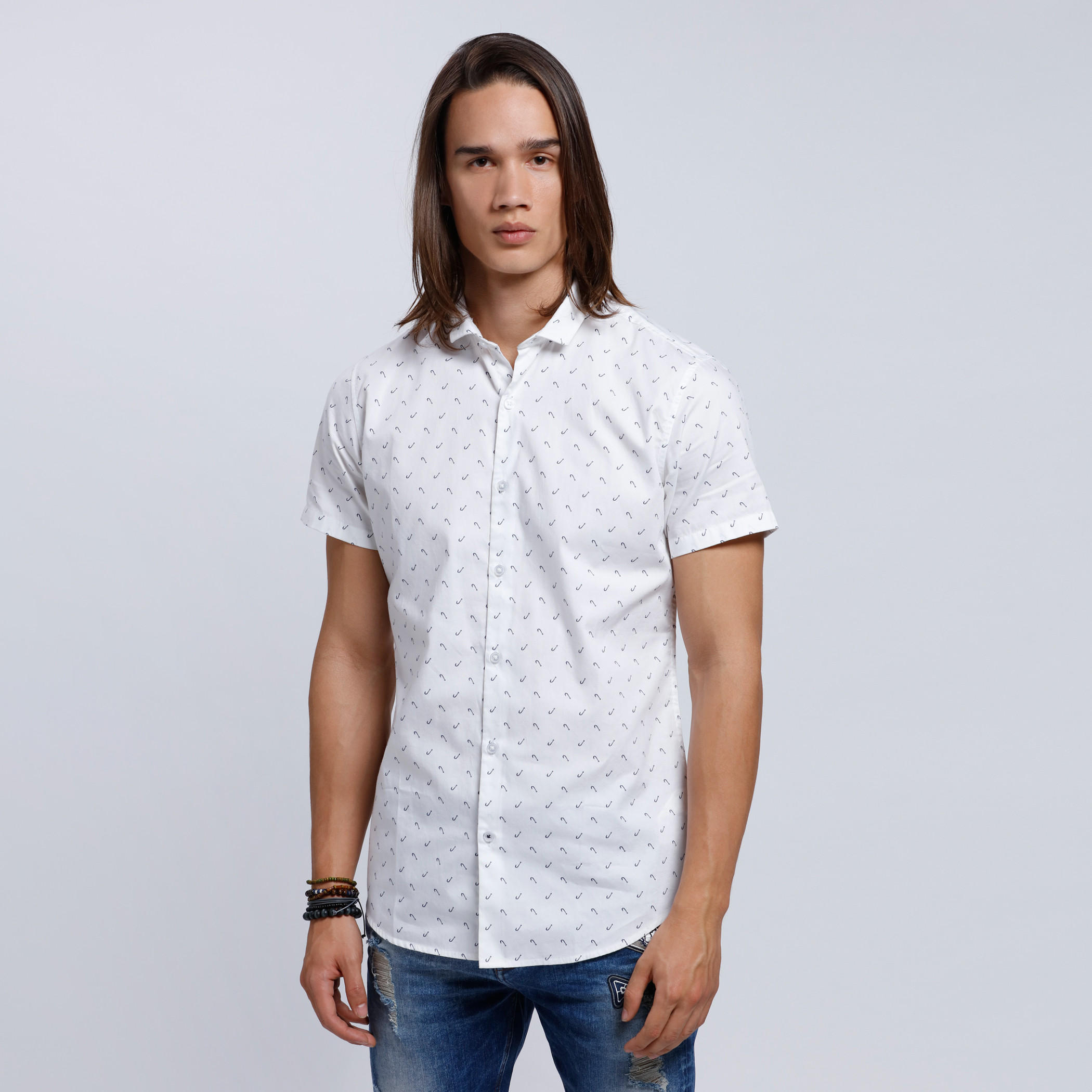Eco Friendly Printed Shirt with Short Sleeves-men-clothing-shirts-image-1