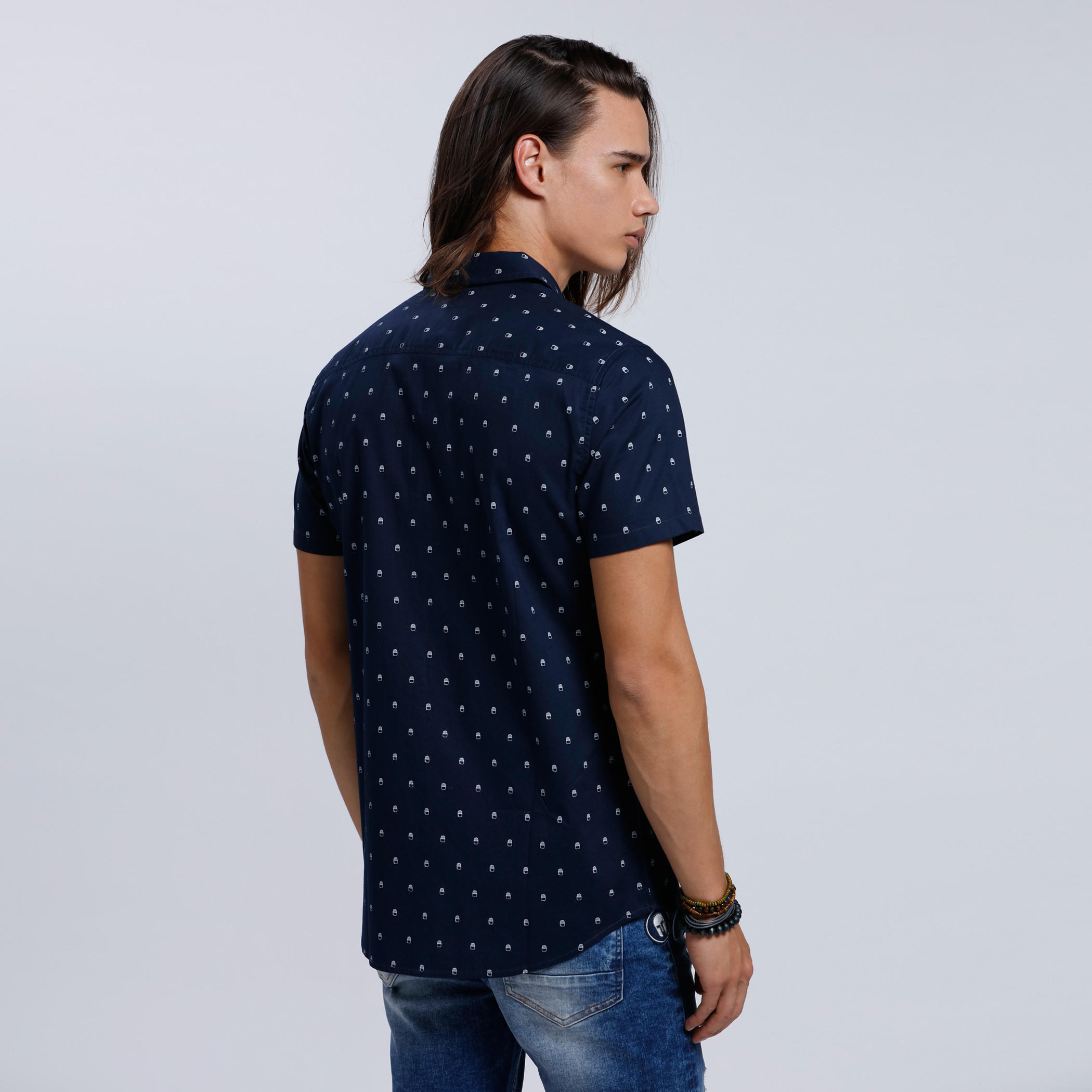 Eco Friendly Printed Shirt with Short Sleeves-men-clothing-shirts-image-2