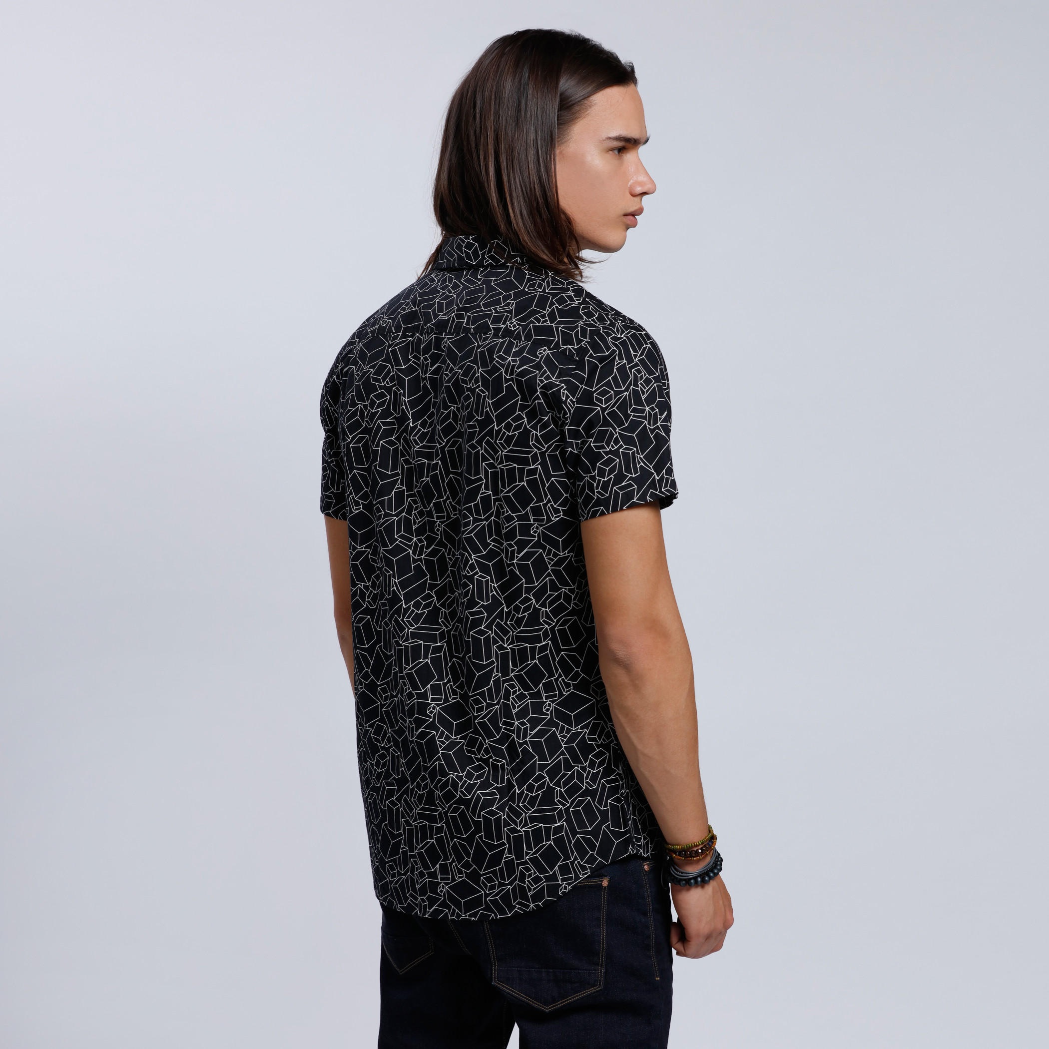 Printed Shirt with Short Sleeves-men-clothing-shirts-image-4