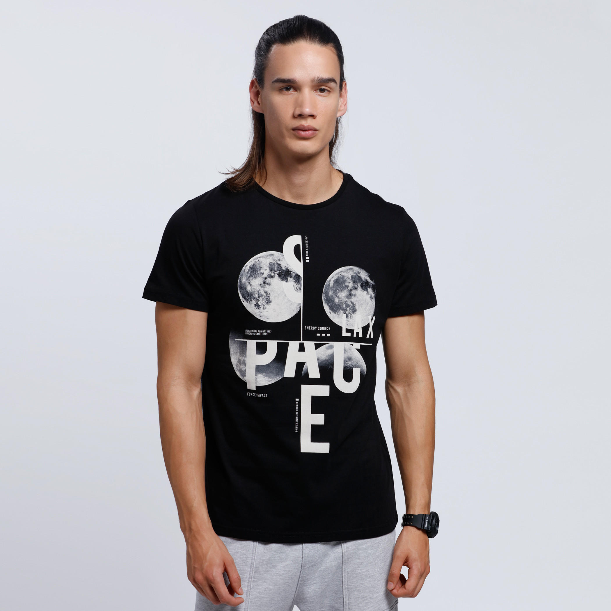 Printed Crew Neck T-shirt with Short Sleeves-men-clothing-tshirtsandpolos-tshirts-image-5