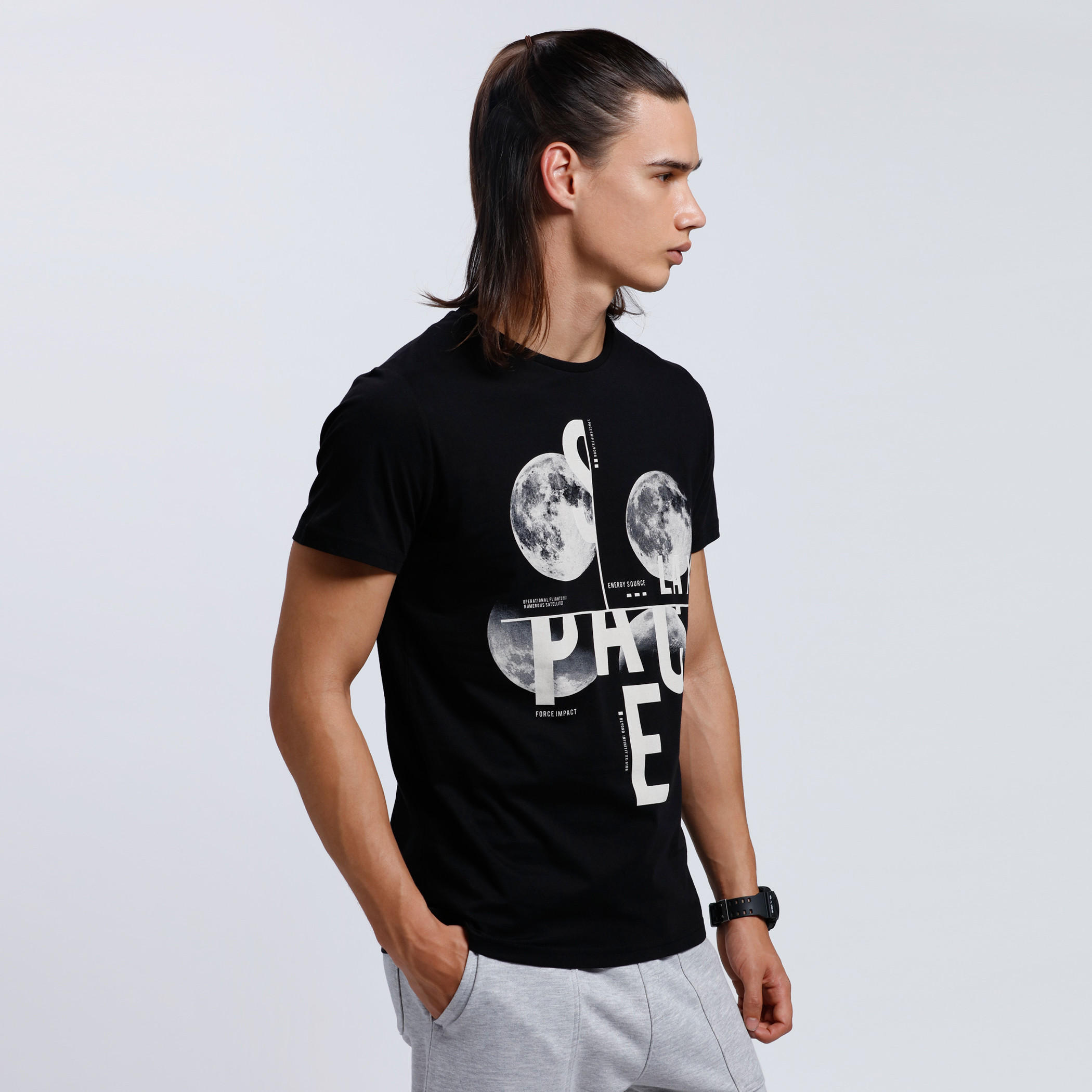 Printed Crew Neck T-shirt with Short Sleeves-men-clothing-tshirtsandpolos-tshirts-image-3