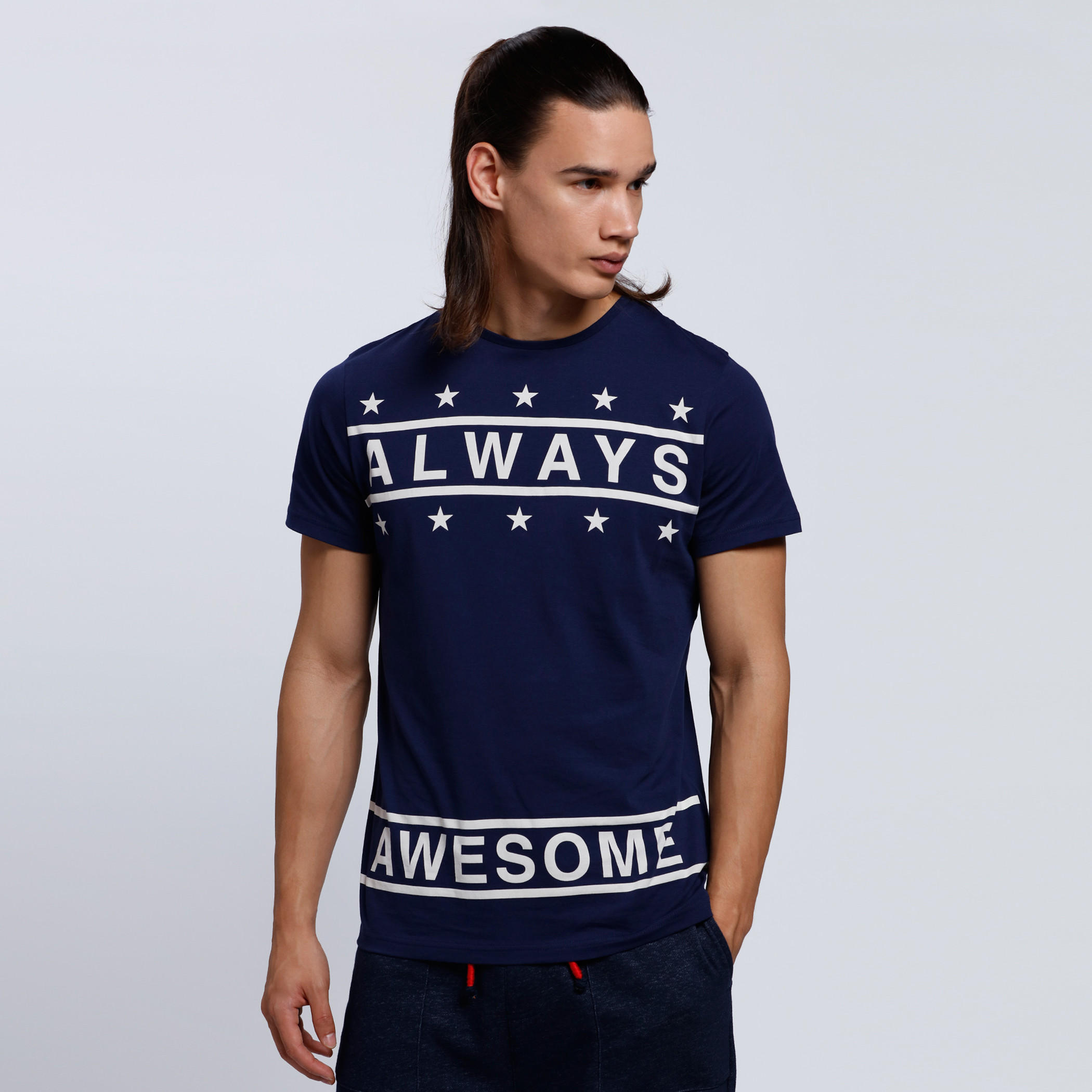 Printed Short Sleeves T-Shirt with Crew Neck-men-clothing-tshirtsandpolos-tshirts-image-1