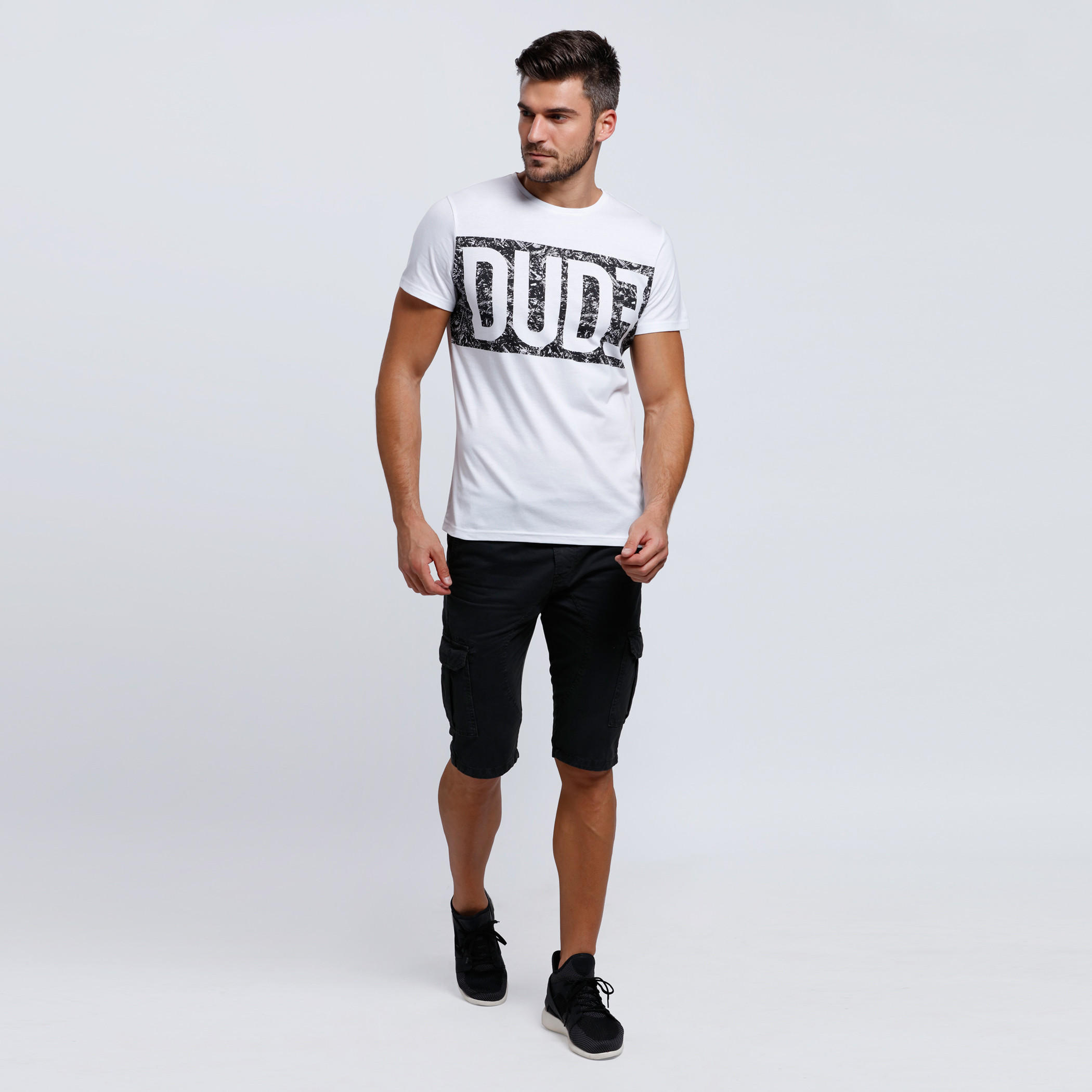 Printed Crew Neck T-Shirt with Short Sleeves-men-clothing-tshirtsandpolos-tshirts-image-5