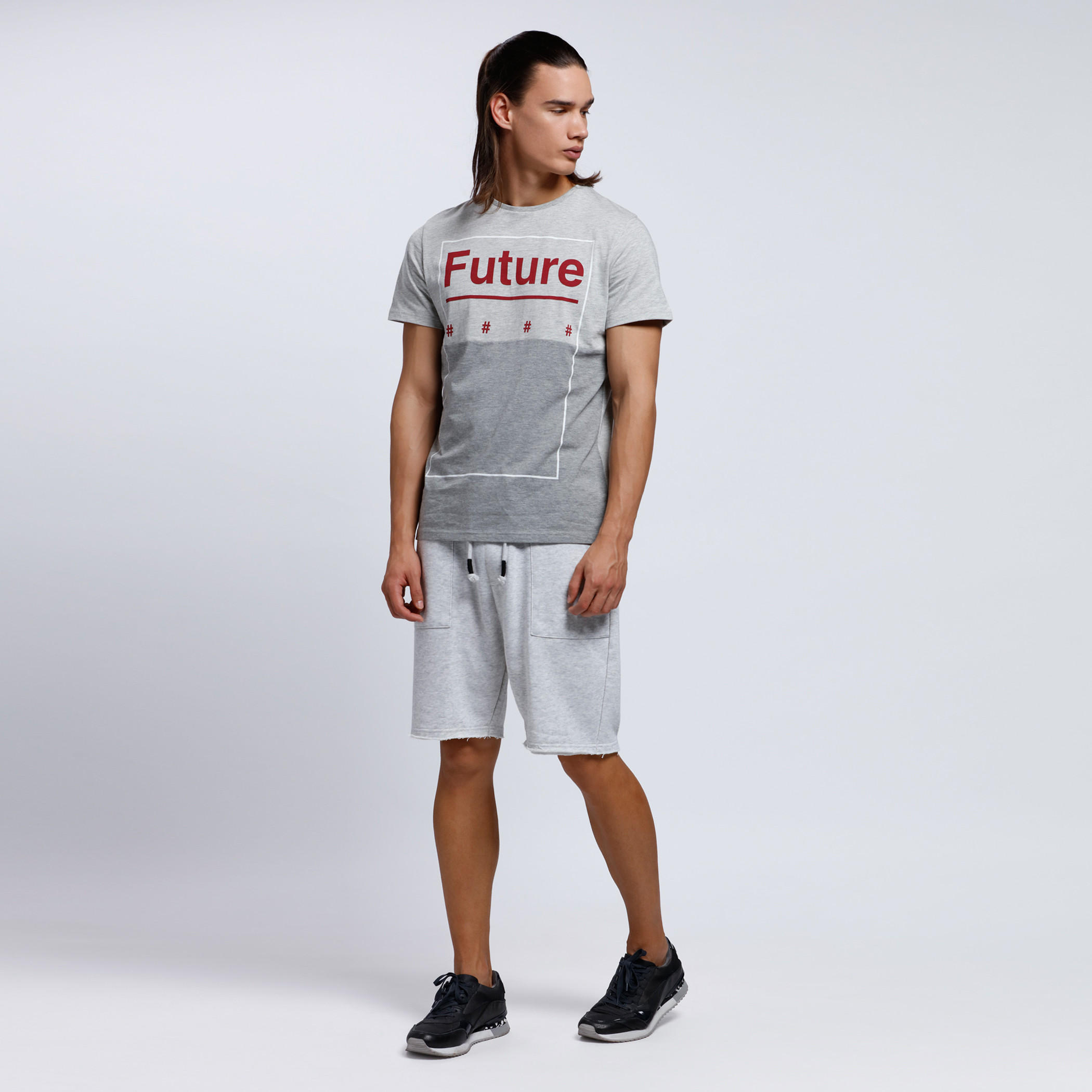 Printed Crew Neck T-shirt with Short Sleeves-men-clothing-tshirtsandpolos-tshirts-image-5