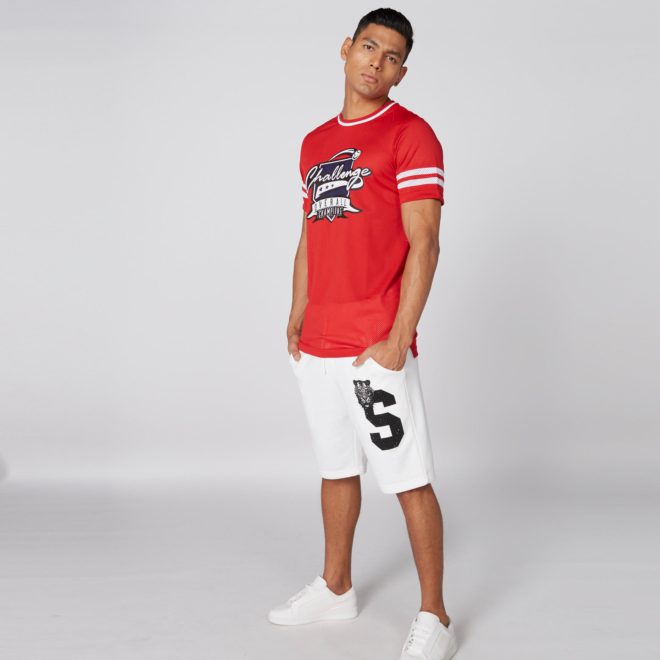 تيشيرت شبكي بياقة مستديرة وأكمام قصيرة وطبعات-men-clothing-tshirtsandpolos-tshirts-image-3
