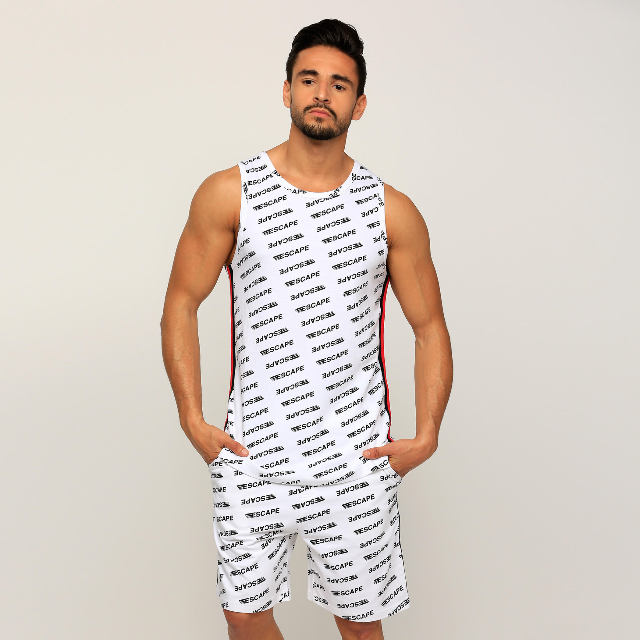 Printed Sleeveless T-Shirt with Round Neck-men-clothing-tshirtsandpolos-tshirts-image-1
