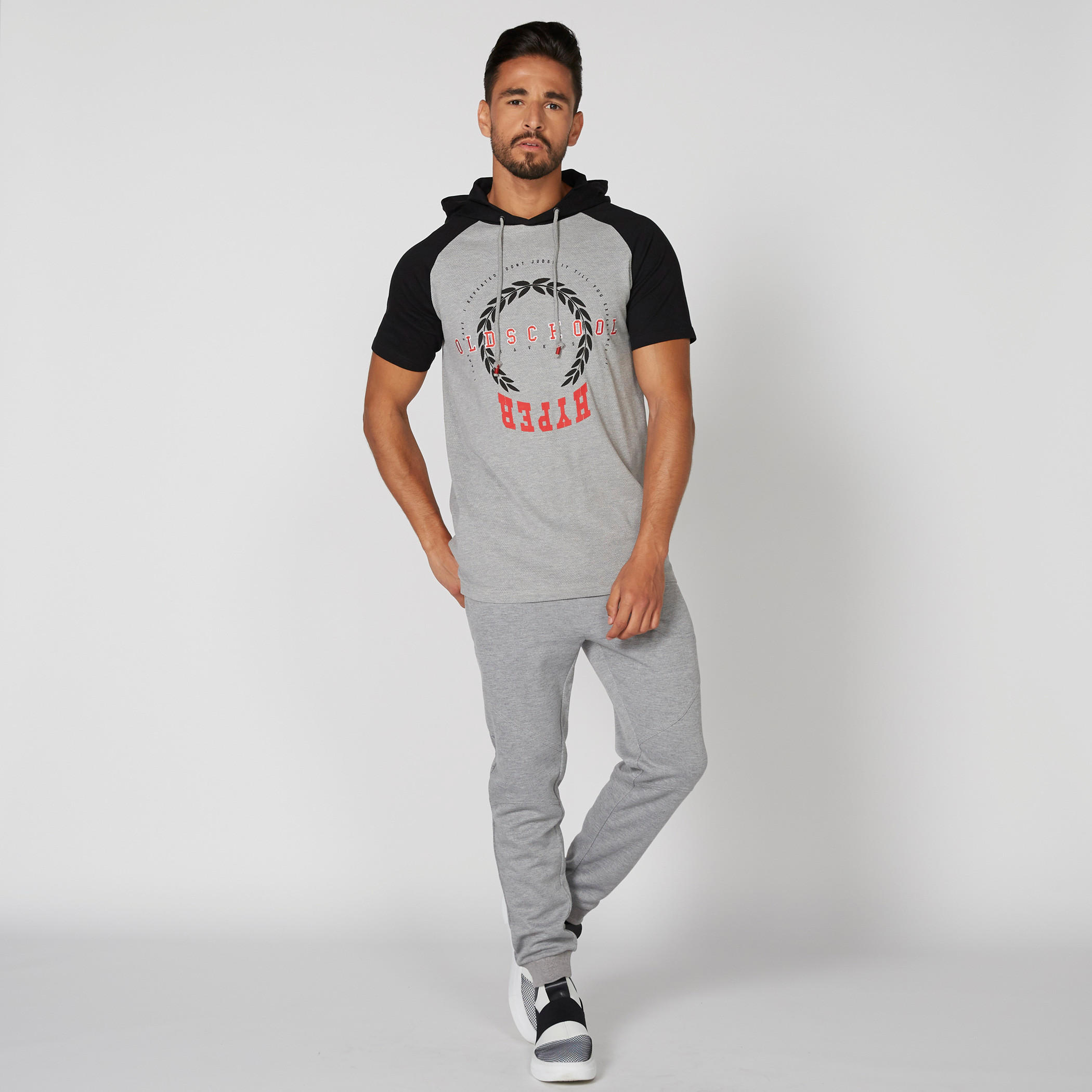 Printed T-Shirt with Short Sleeves and Hood-men-clothing-tshirtsandpolos-tshirts-image-2