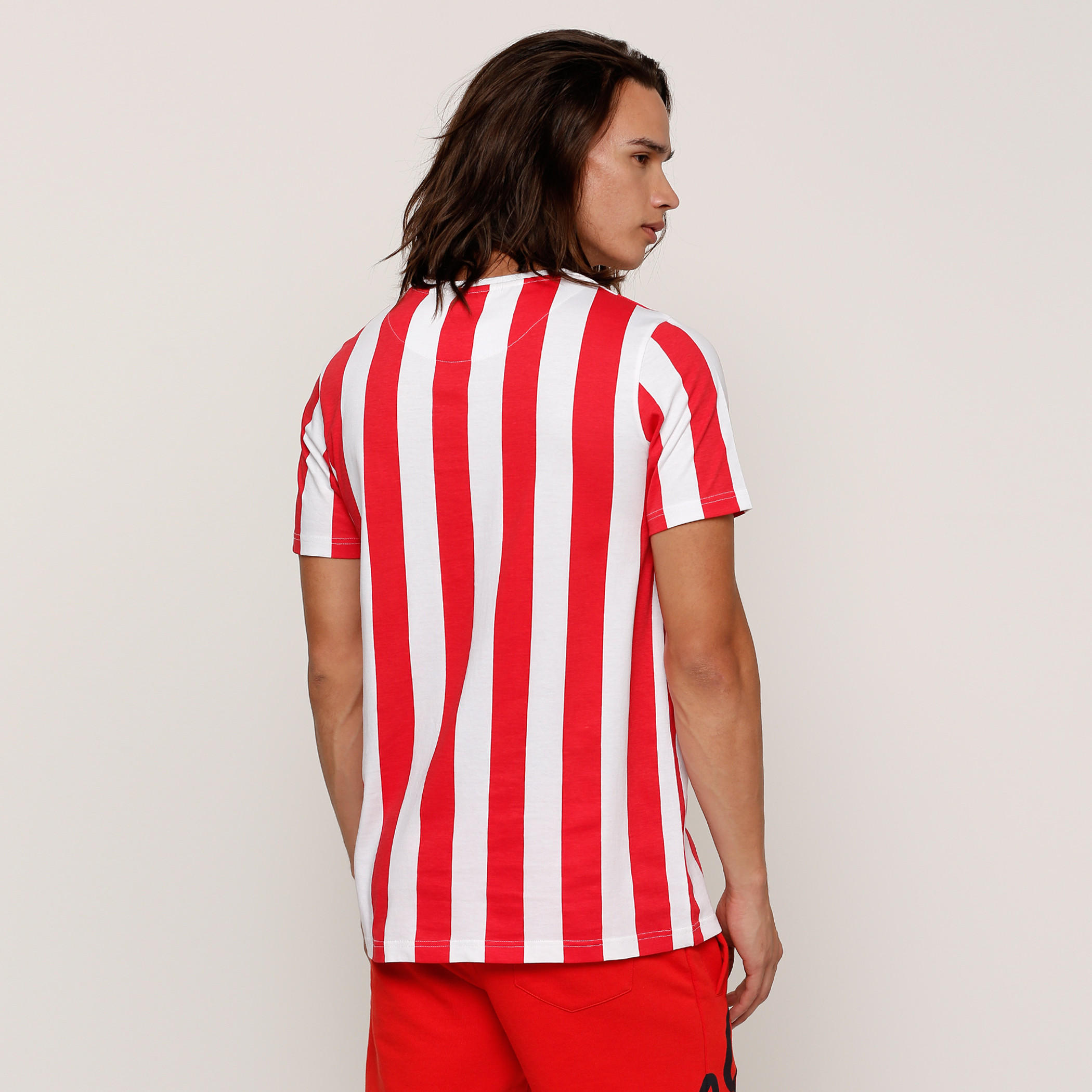 Striped Crew Neck T-Shirt with Short Sleeves-men-clothing-tshirtsandpolos-tshirts-image-2