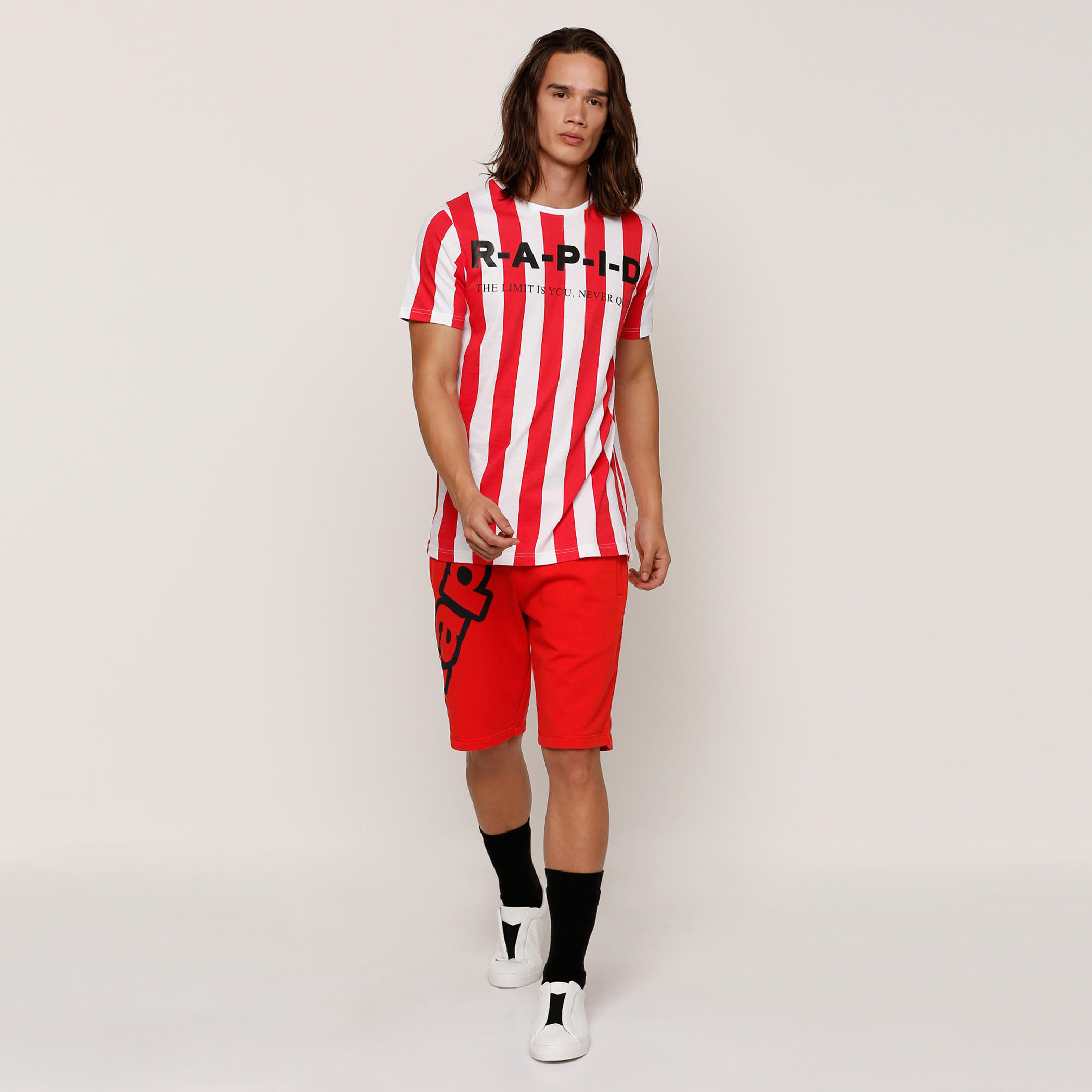 Striped Crew Neck T-Shirt with Short Sleeves-men-clothing-tshirtsandpolos-tshirts-image-5