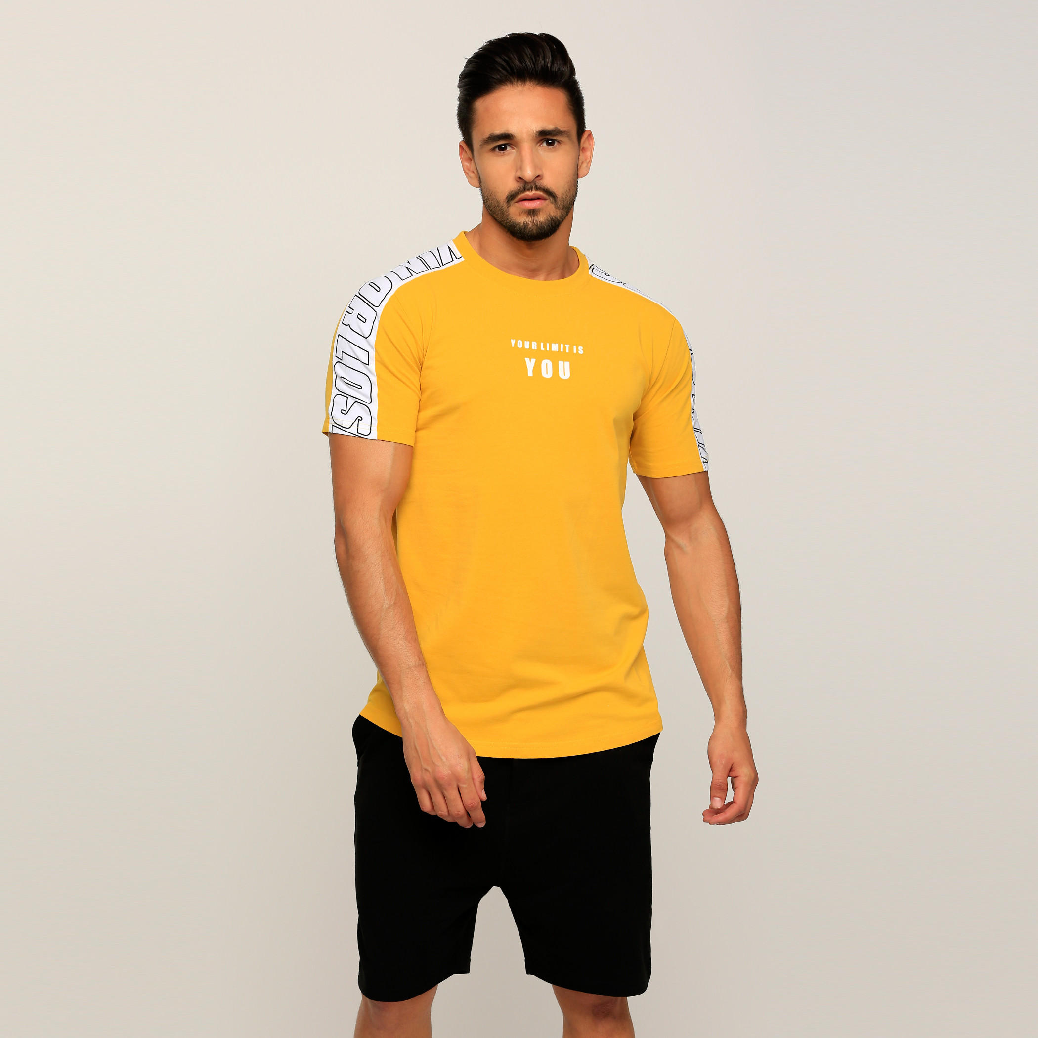Printed T-Shirt with Crew Neck and Short Sleeves-men-clothing-tshirtsandpolos-tshirts-image-1