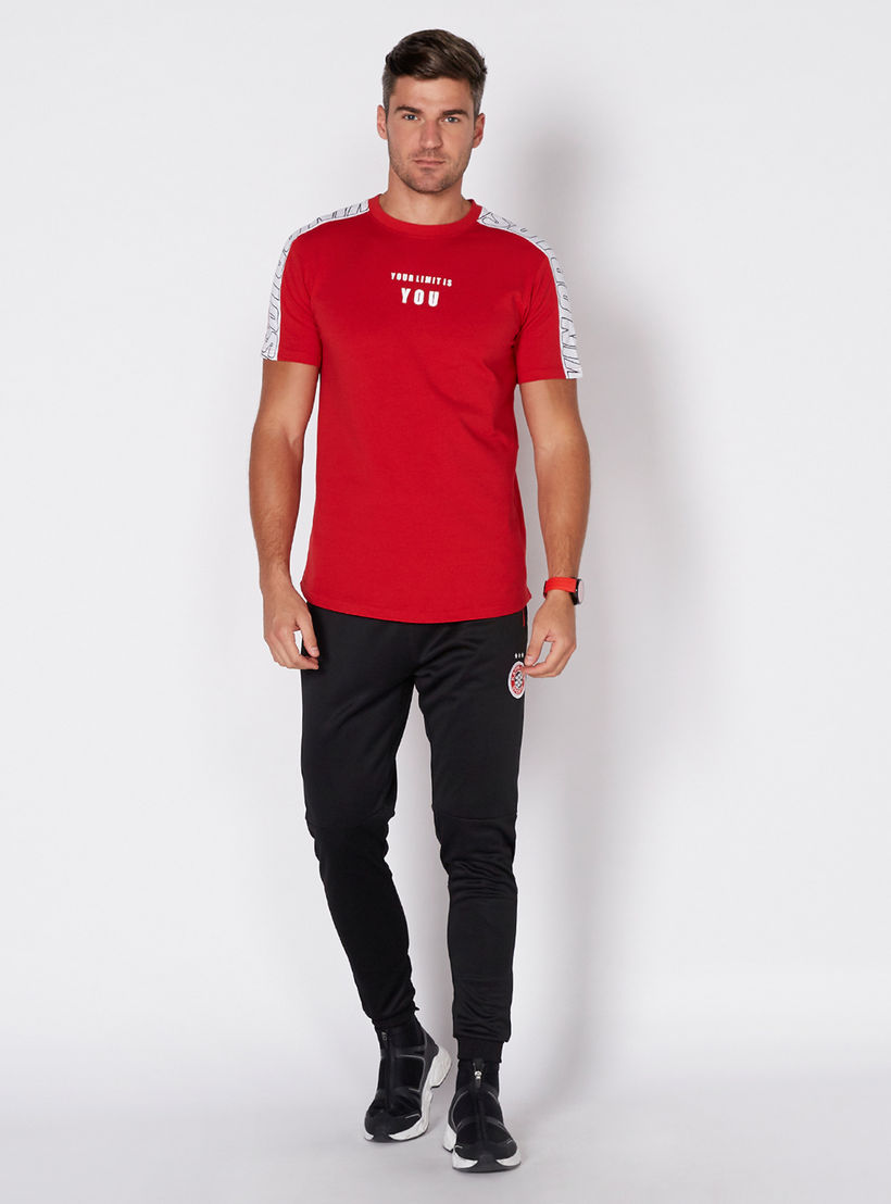 Printed T-Shirt with Round Neck and Short Sleeves-men-clothing-tshirtsandpolos-tshirts-image-2
