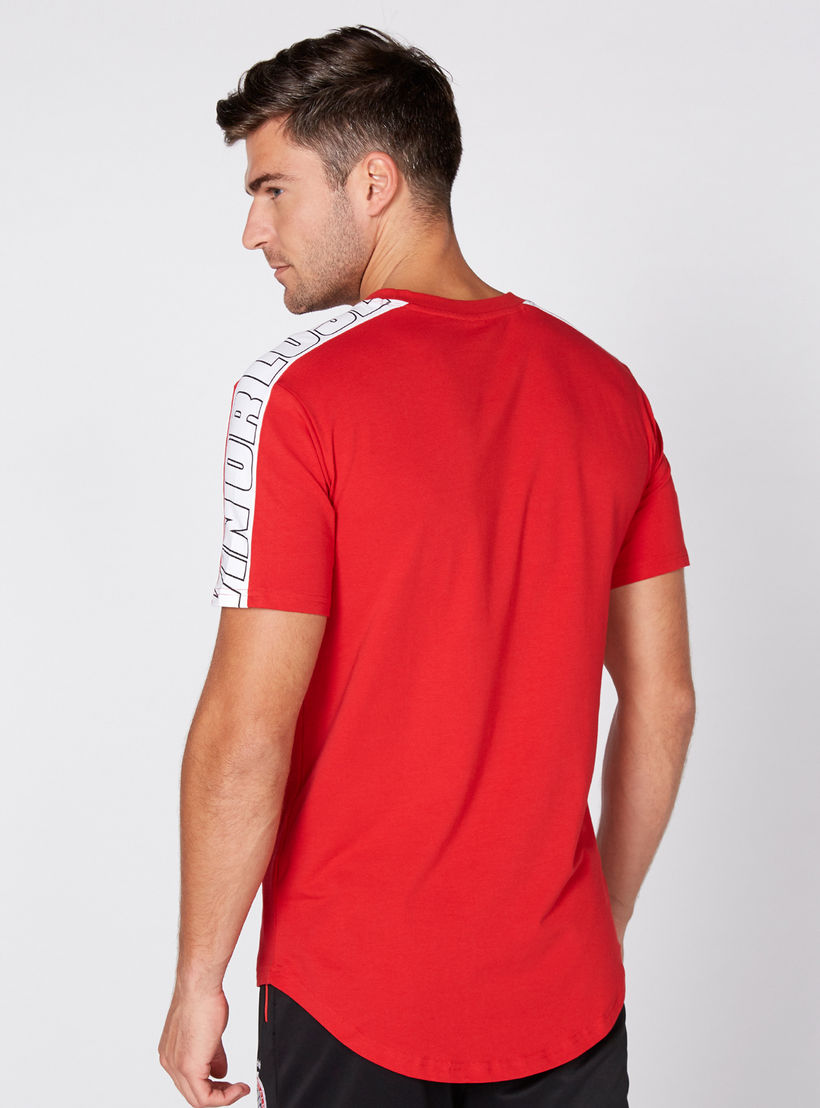 Printed T-Shirt with Round Neck and Short Sleeves-men-clothing-tshirtsandpolos-tshirts-image-4