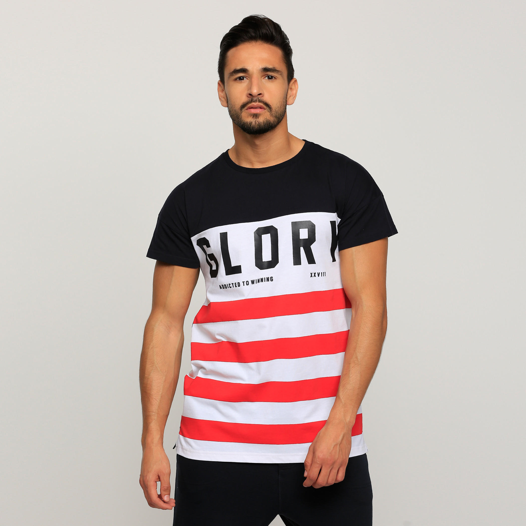 Printed T-Shirt with Crew Neck and Short Sleeves-men-clothing-tshirtsandpolos-tshirts-image-1