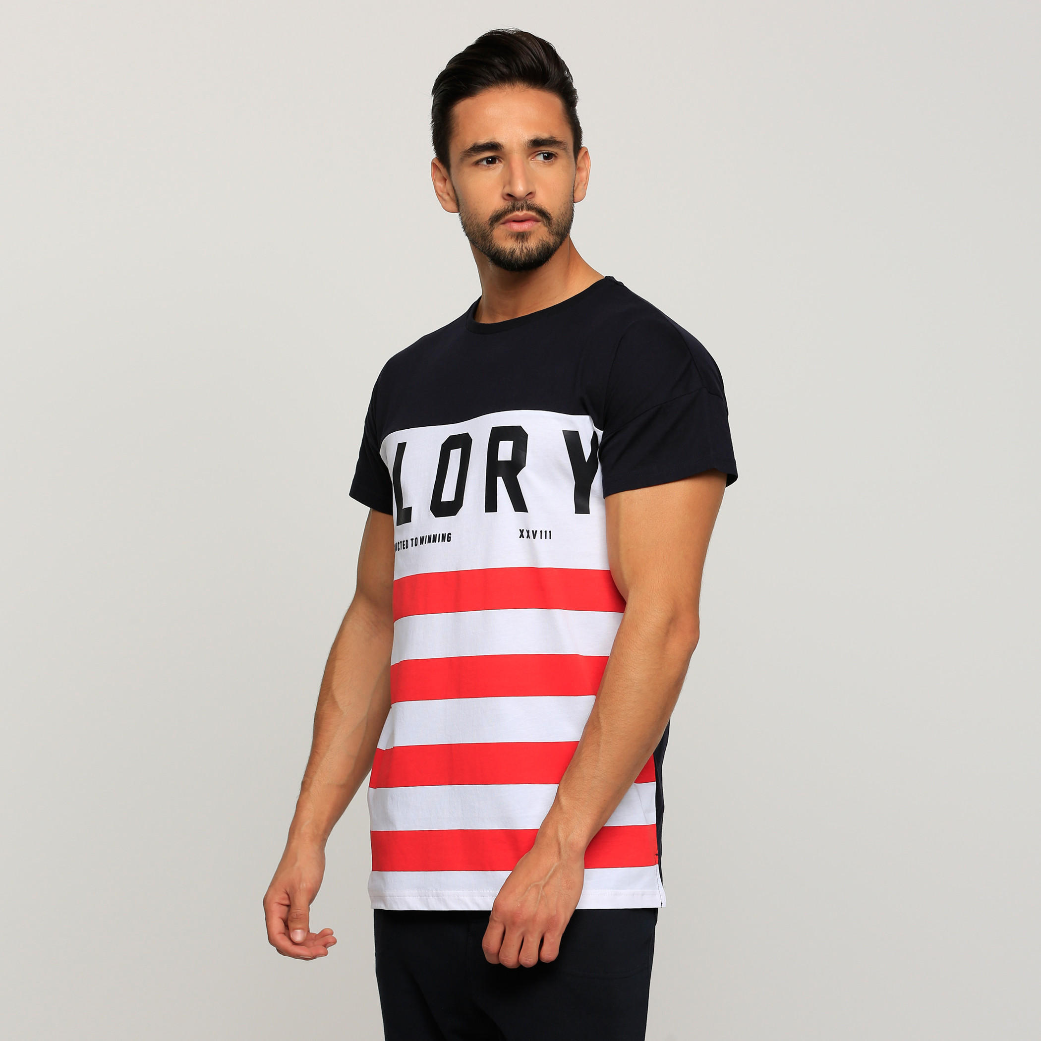Printed T-Shirt with Crew Neck and Short Sleeves-men-clothing-tshirtsandpolos-tshirts-image-3