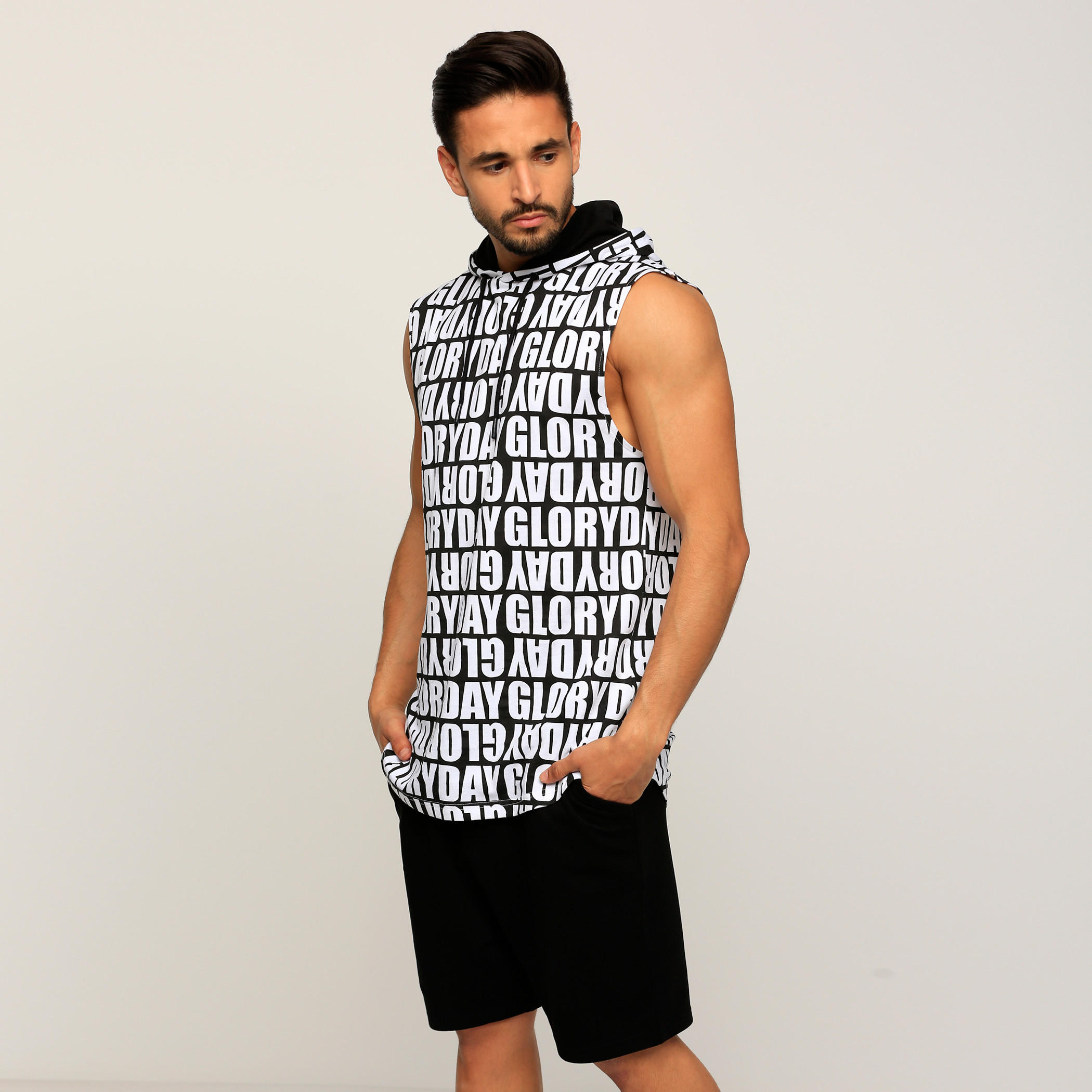 Printed Sleeveless T-Shirt with Hood-men-clothing-tshirtsandpolos-tshirts-image-3
