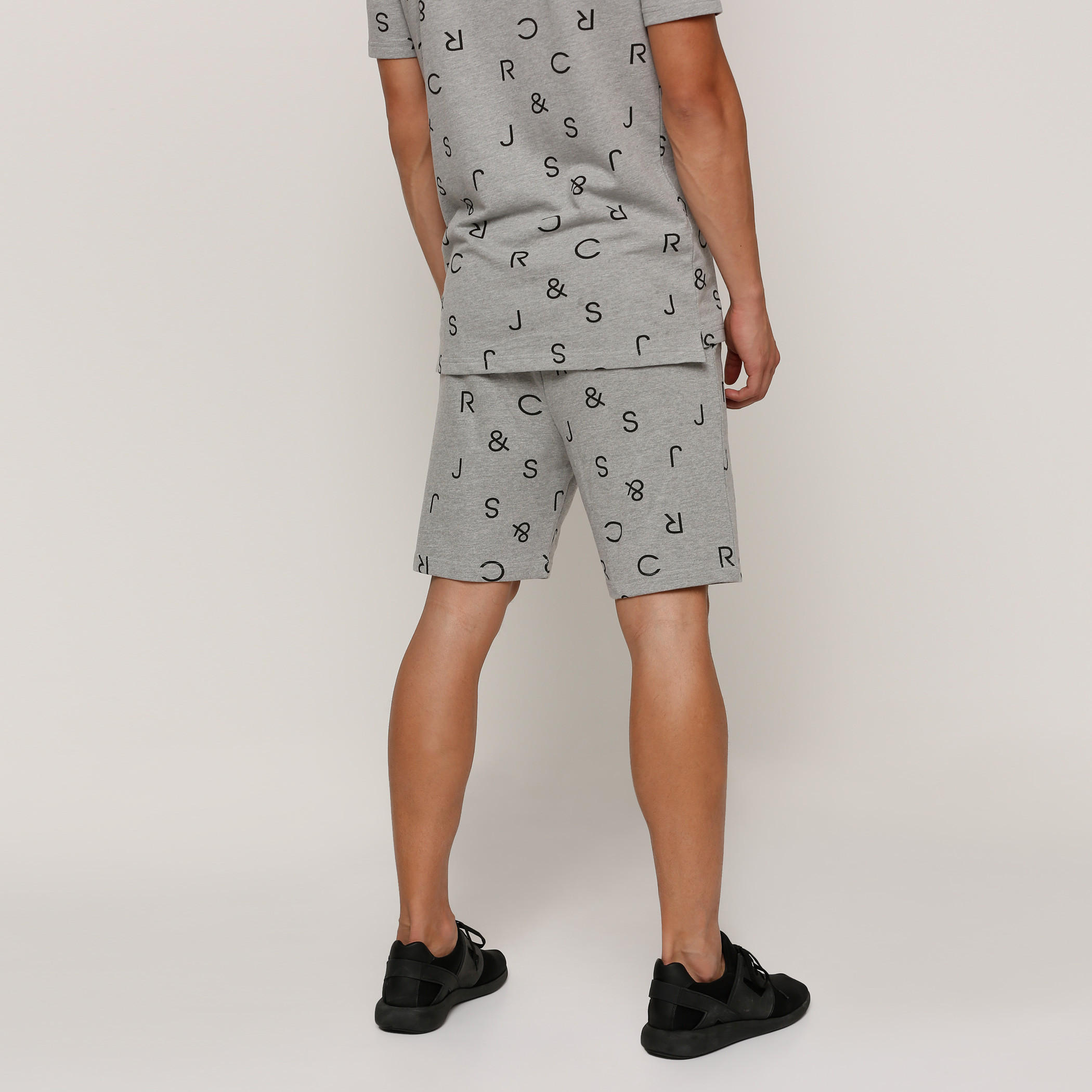 Printed Shorts with Elasticised Waistband-men-clothing-bottoms-shorts-image-2