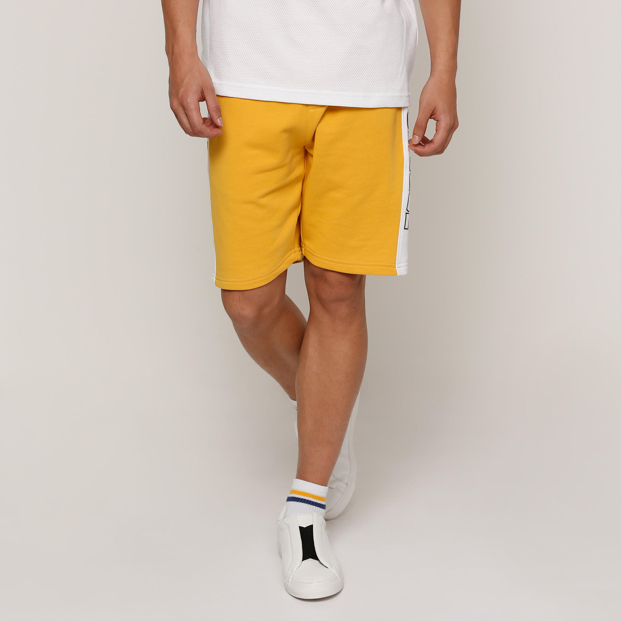 Tape Detail Shorts with Elasticised Waistband-men-clothing-bottoms-shorts-image-1