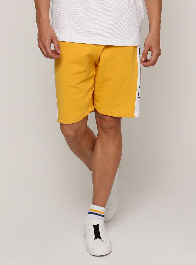 Tape Detail Shorts with Elasticised Waistband-men-clothing-bottoms-shorts-image-1
