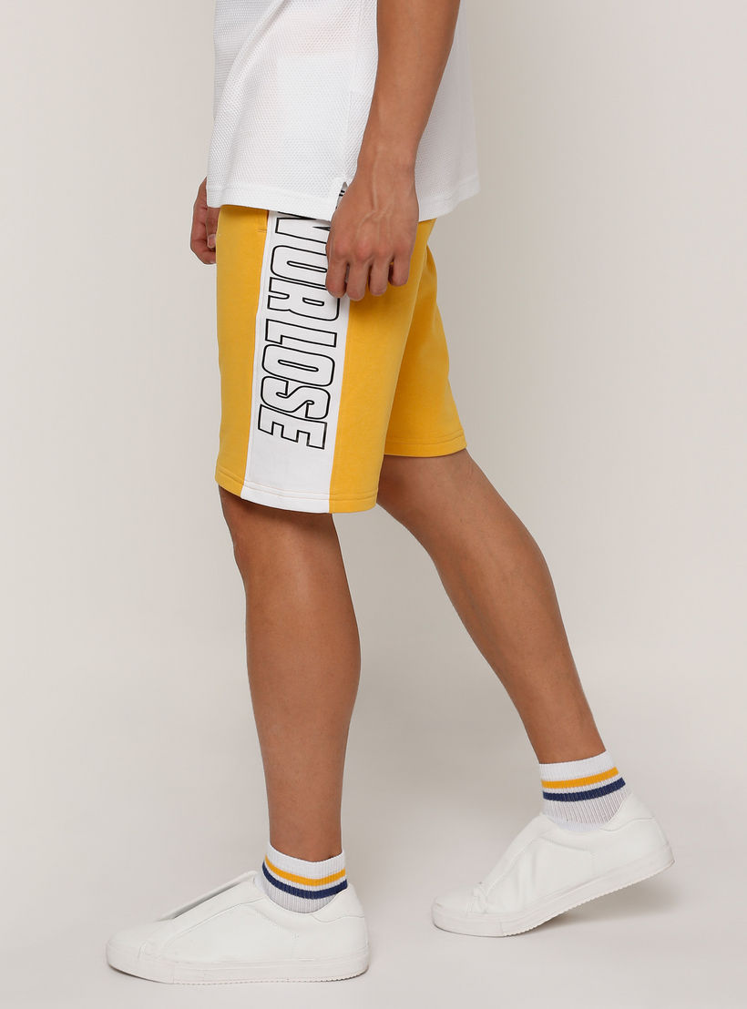 Tape Detail Shorts with Elasticised Waistband-men-clothing-bottoms-shorts-image-3
