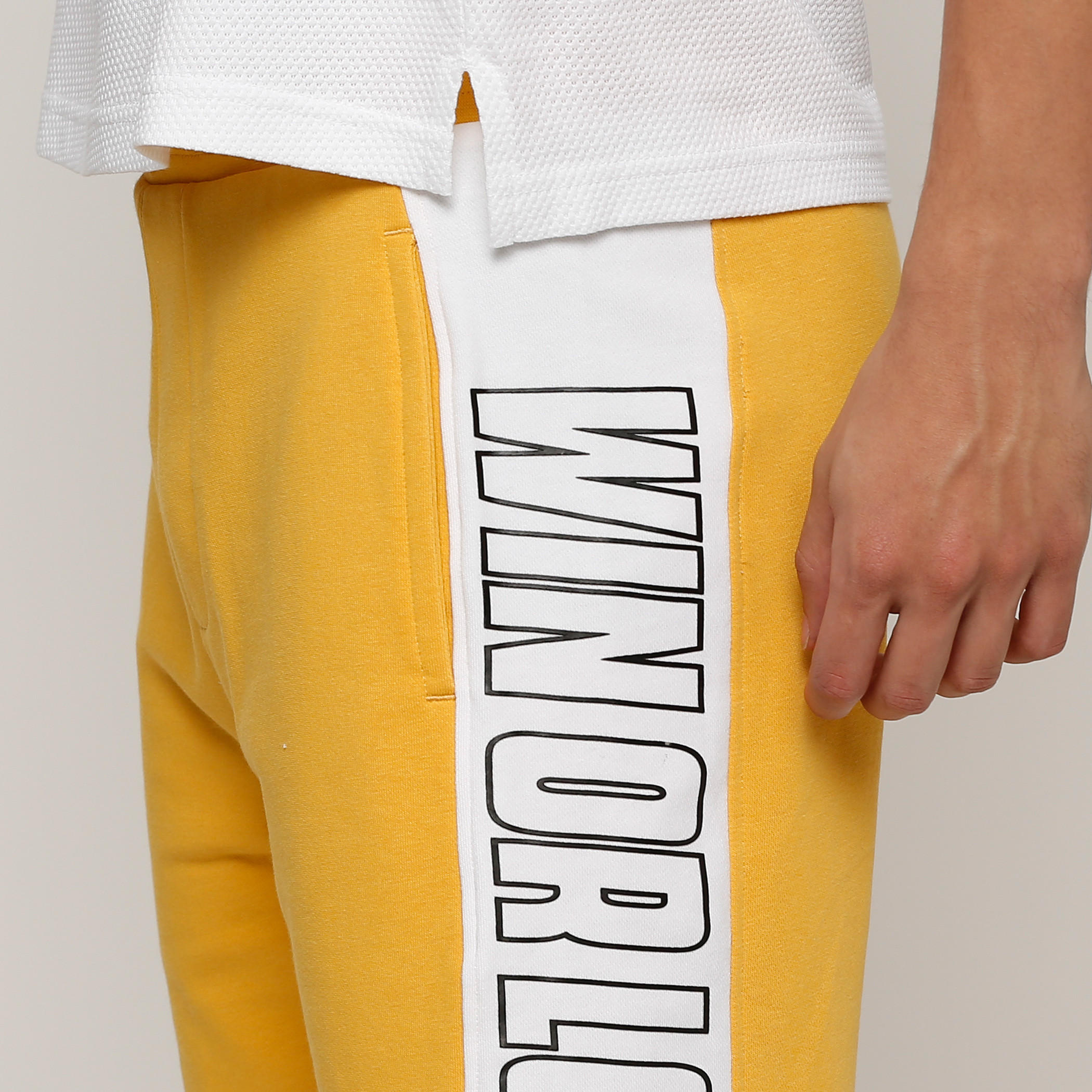 Tape Detail Shorts with Elasticised Waistband-men-clothing-bottoms-shorts-image-4