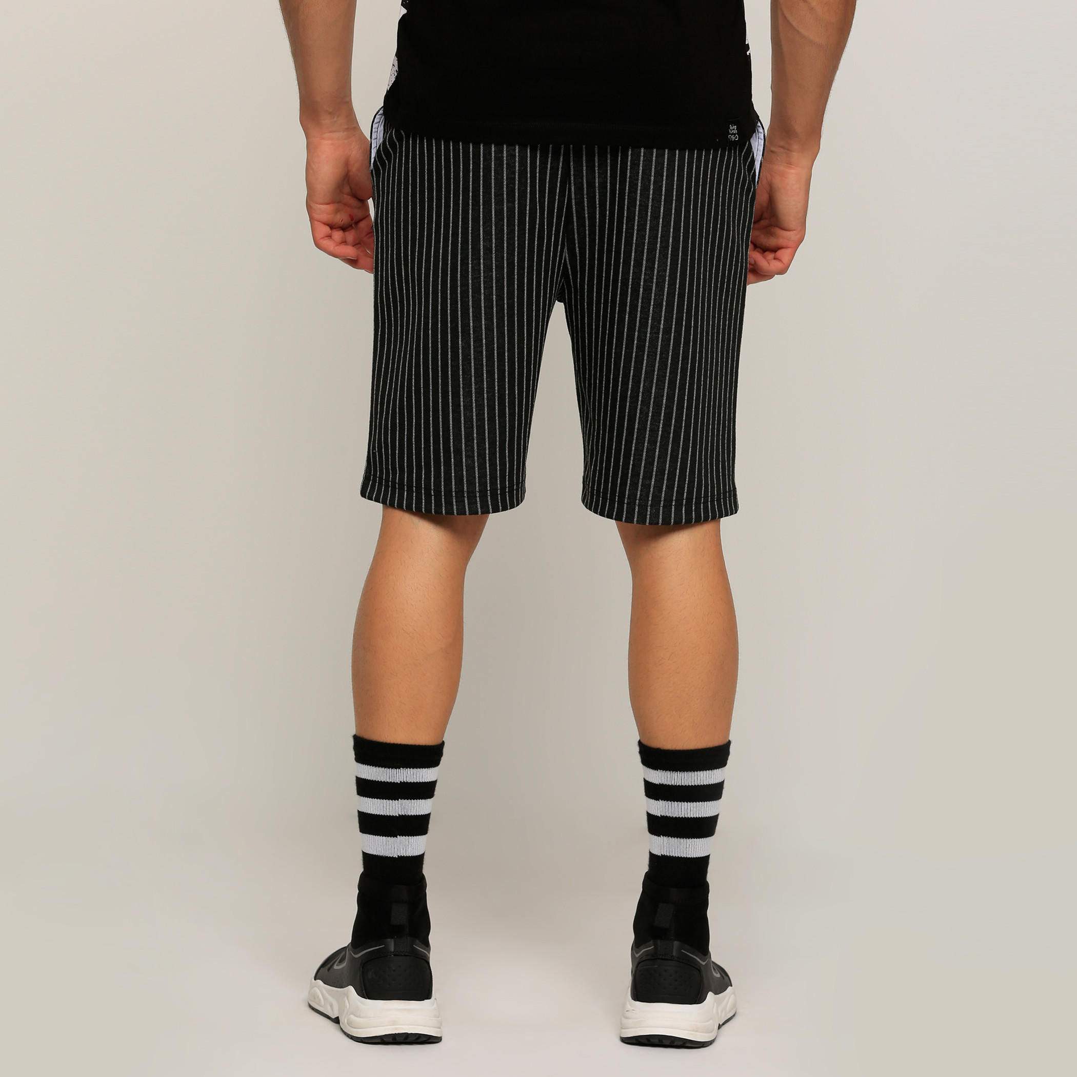 Striped Shorts with Pocket Detail-men-clothing-bottoms-shorts-image-2