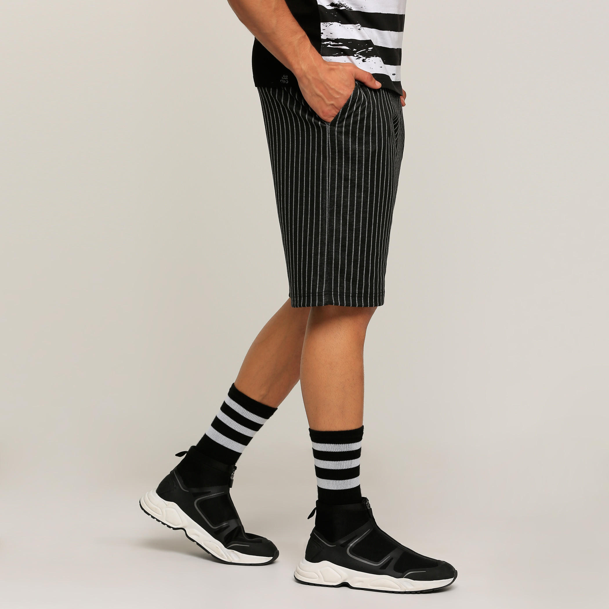 Striped Shorts with Pocket Detail-men-clothing-bottoms-shorts-image-3