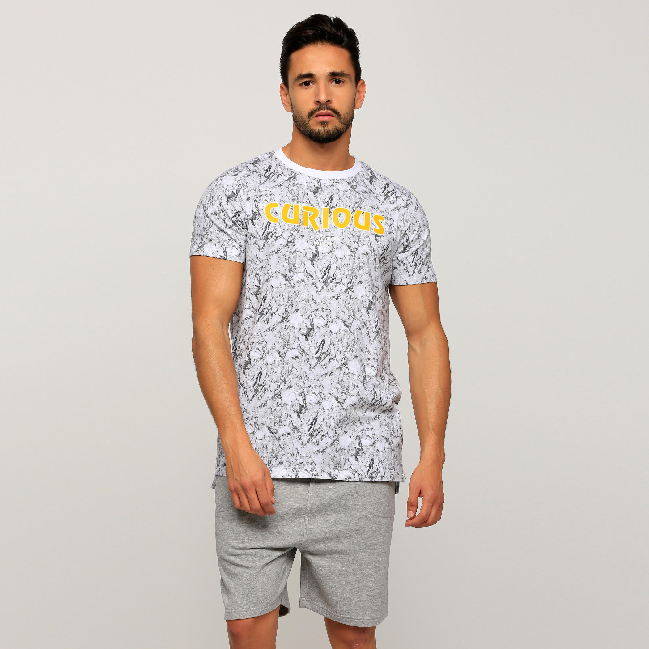 Printed T-Shirt with Round Neck and Short Sleeves-men-clothing-tshirtsandpolos-tshirts-image-1