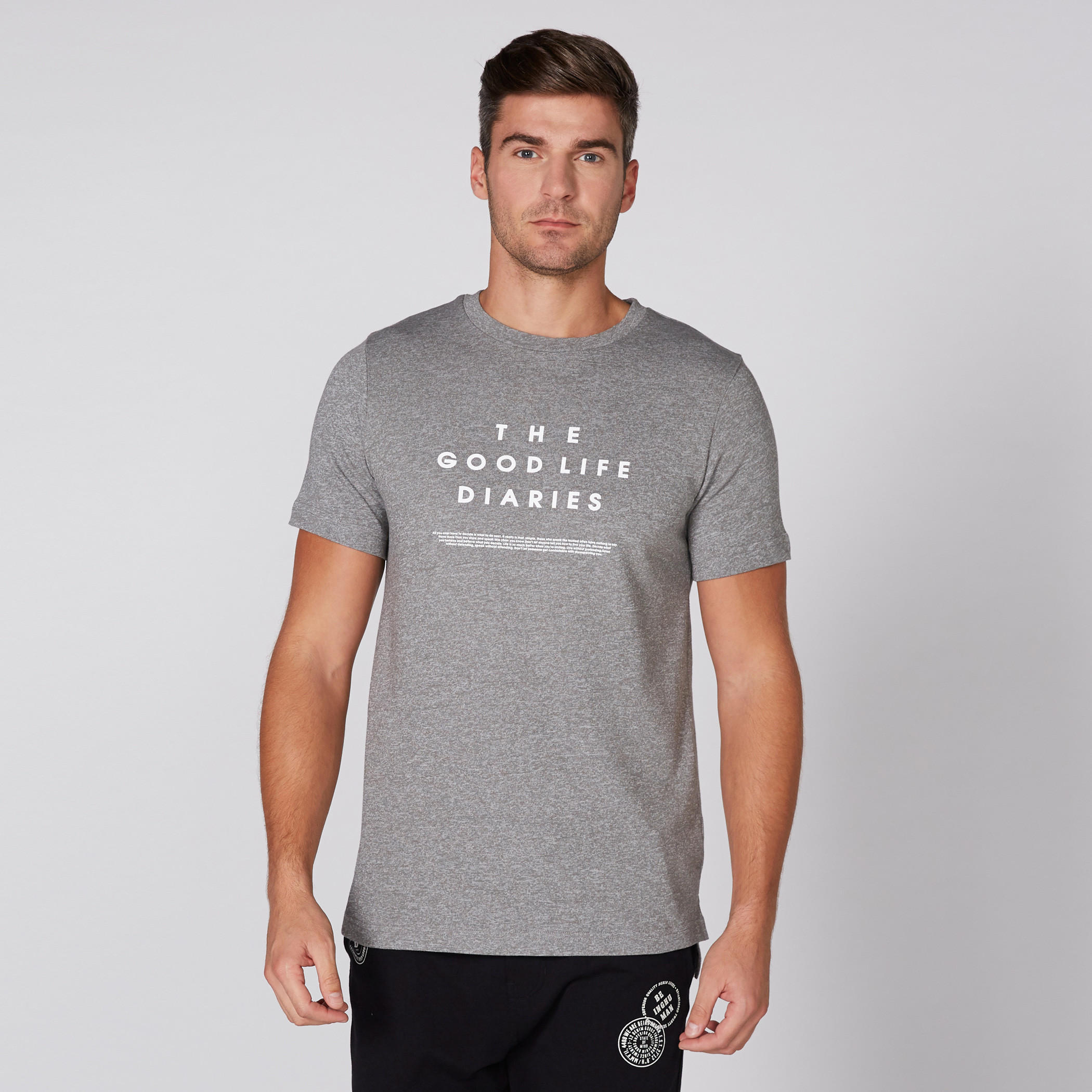 Printed T-Shirt with Round Neck and Short Sleeves-men-clothing-tshirtsandpolos-tshirts-image-1